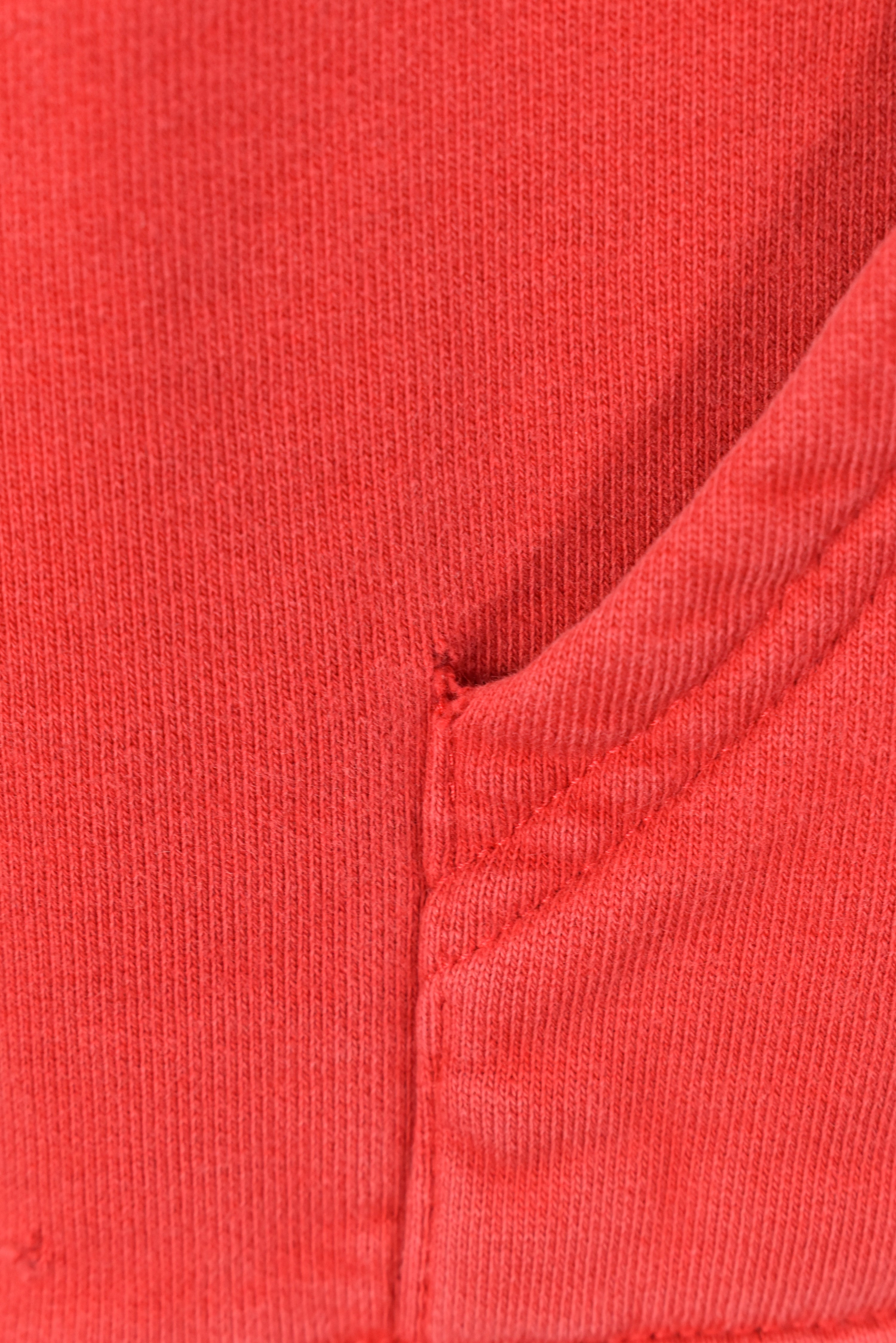 VINTAGE CARHARTT EMBROIDERED RED HOODIE | SMALL CARHARTT