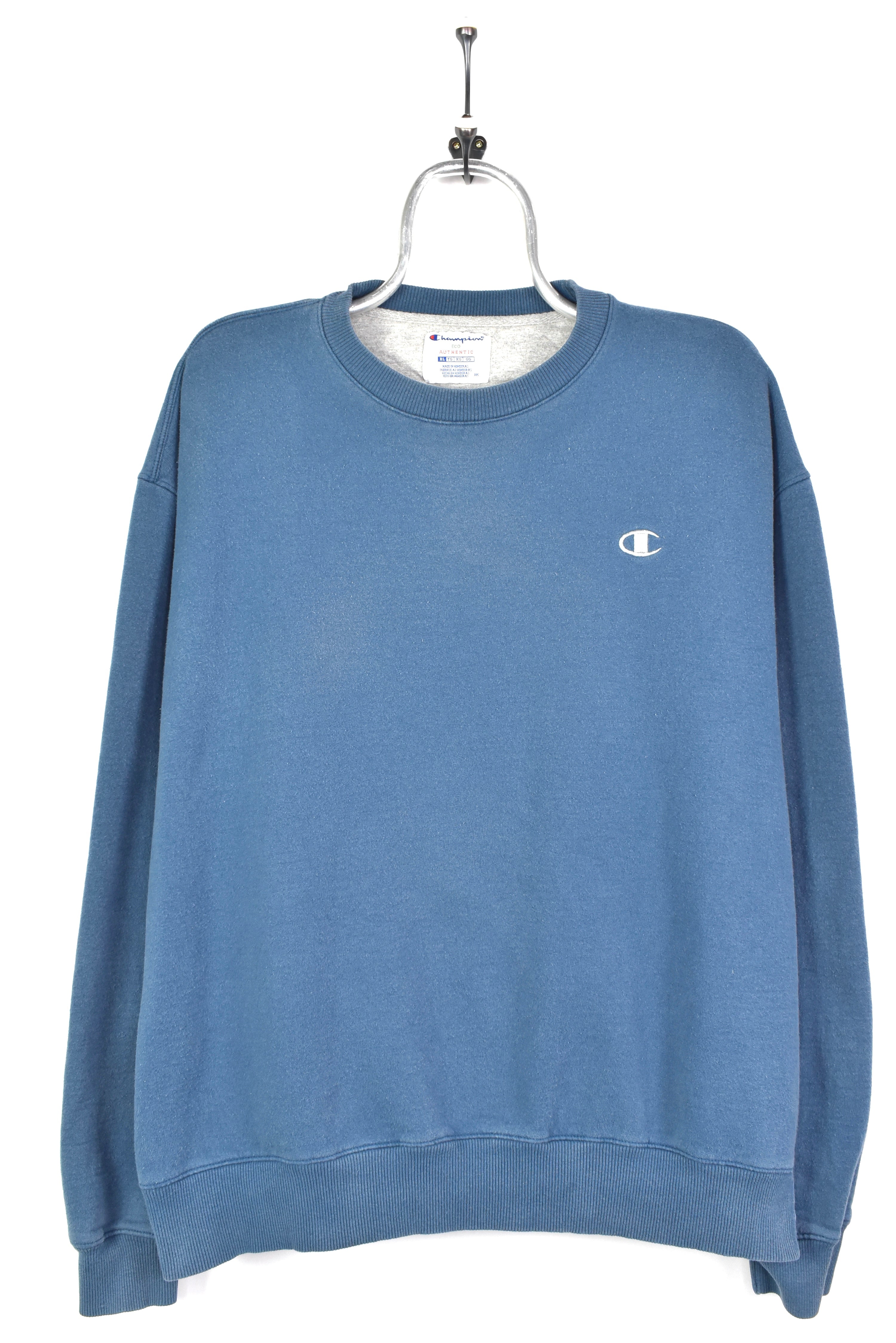 VINTAGE CHAMPION EMBROIDERED NAVY SWEATSHIRT | XL CHAMPION