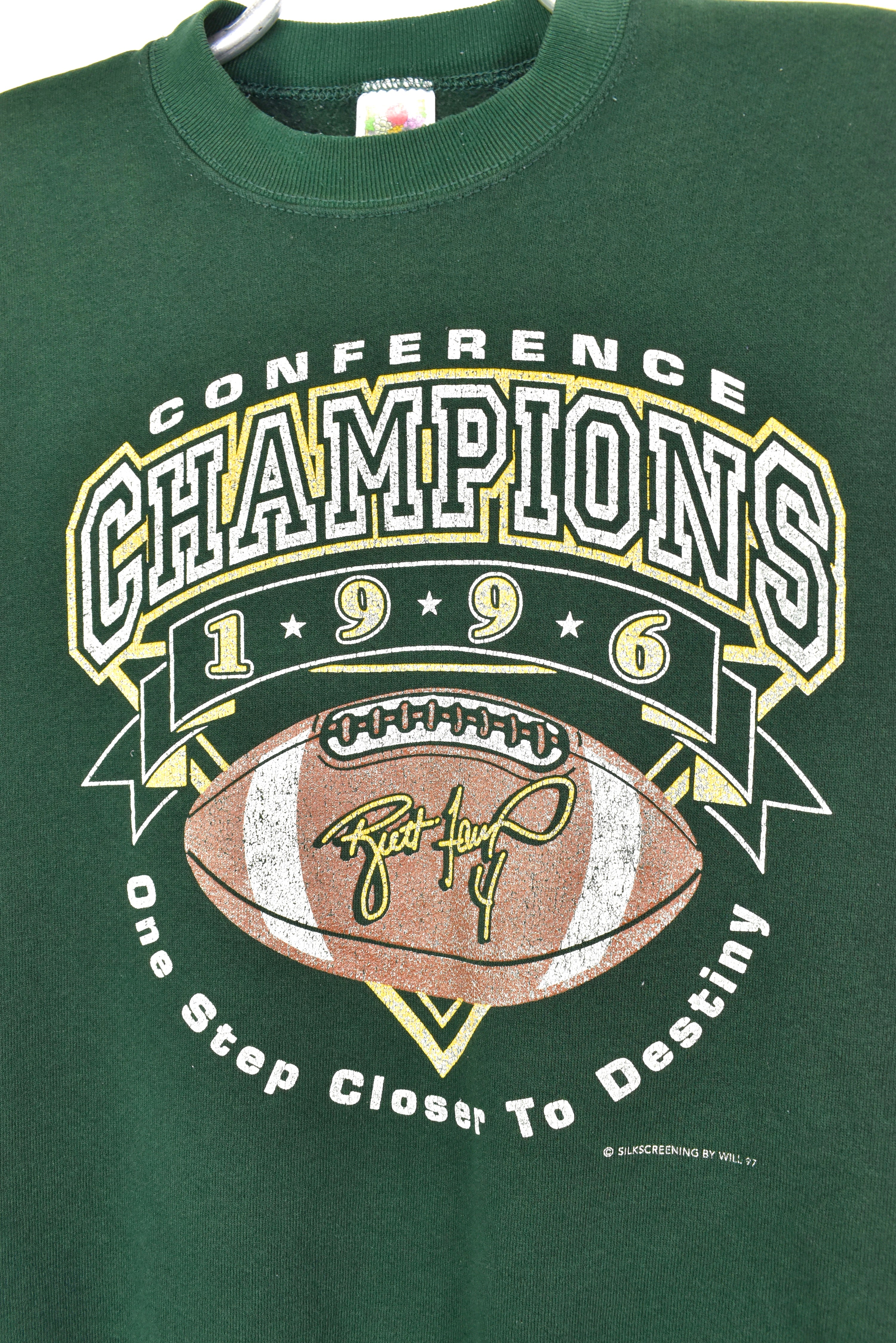 VINTAGE 1996 NFL GREEN BAY PACKERS GREEN SWEATSHIRT | LARGE PRO SPORT