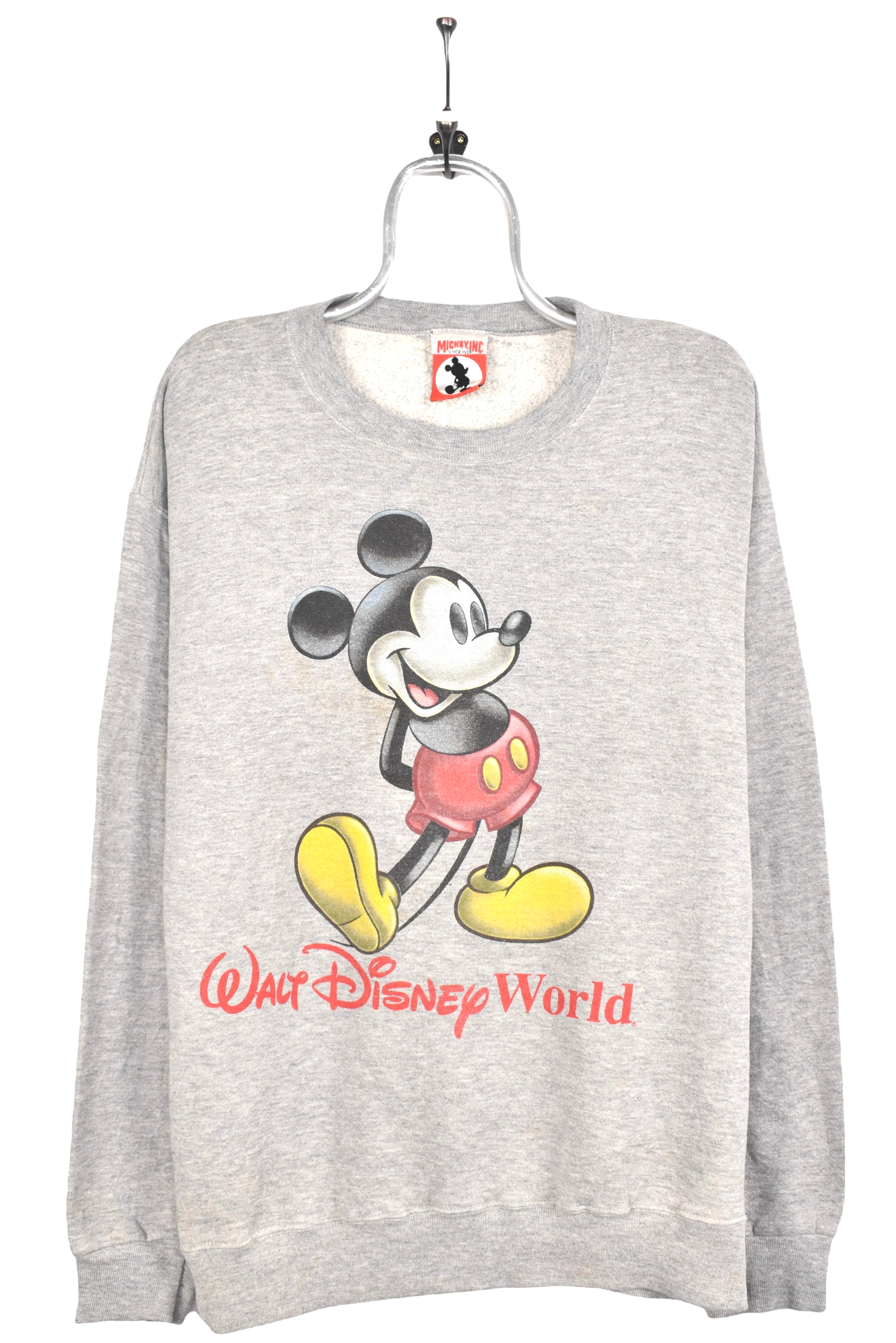 Vintage Mickey Mouse sweatshirt, Disney World grey graphic crewneck - AU L DISNEY / CARTOON