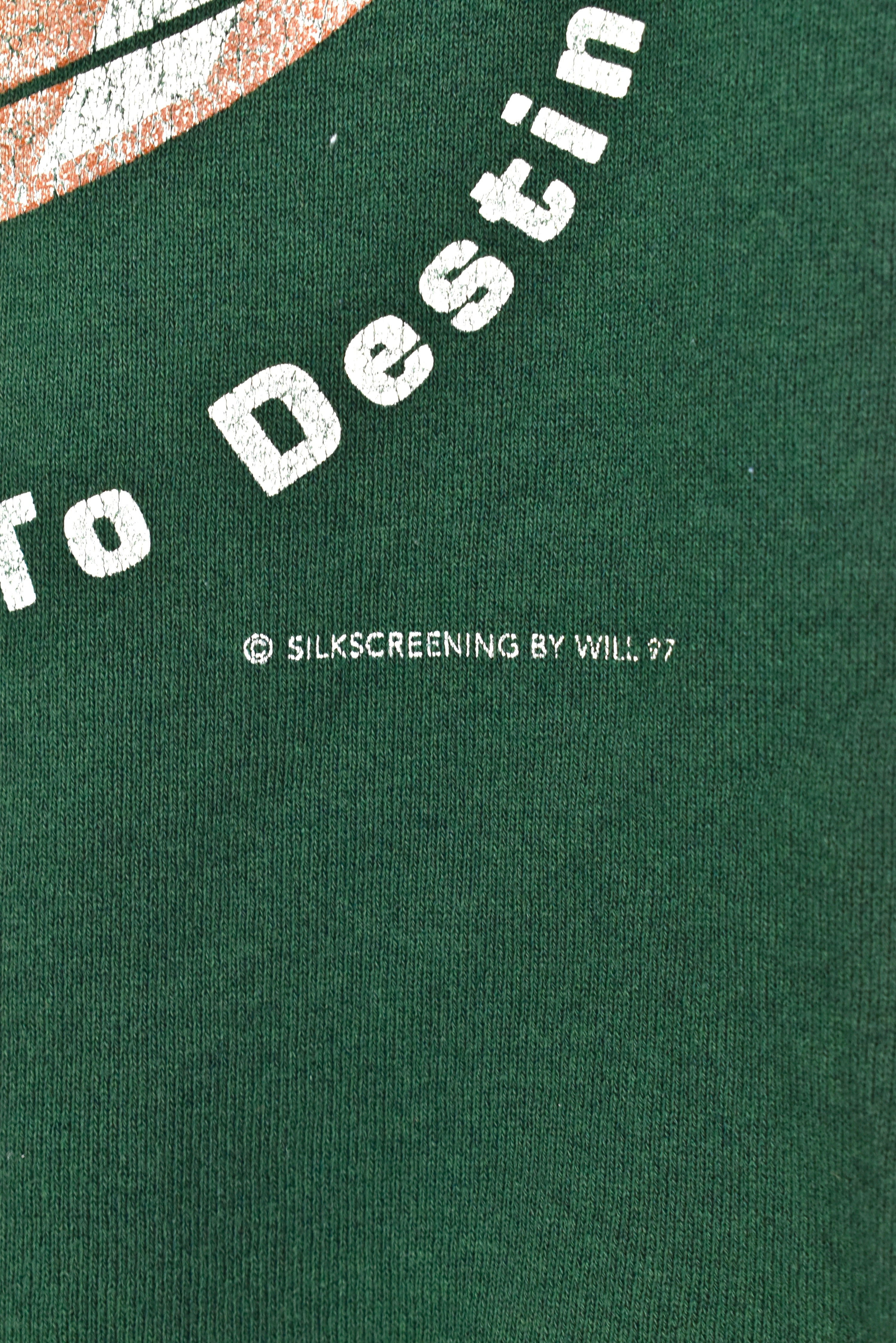VINTAGE 1996 NFL GREEN BAY PACKERS GREEN SWEATSHIRT | LARGE PRO SPORT