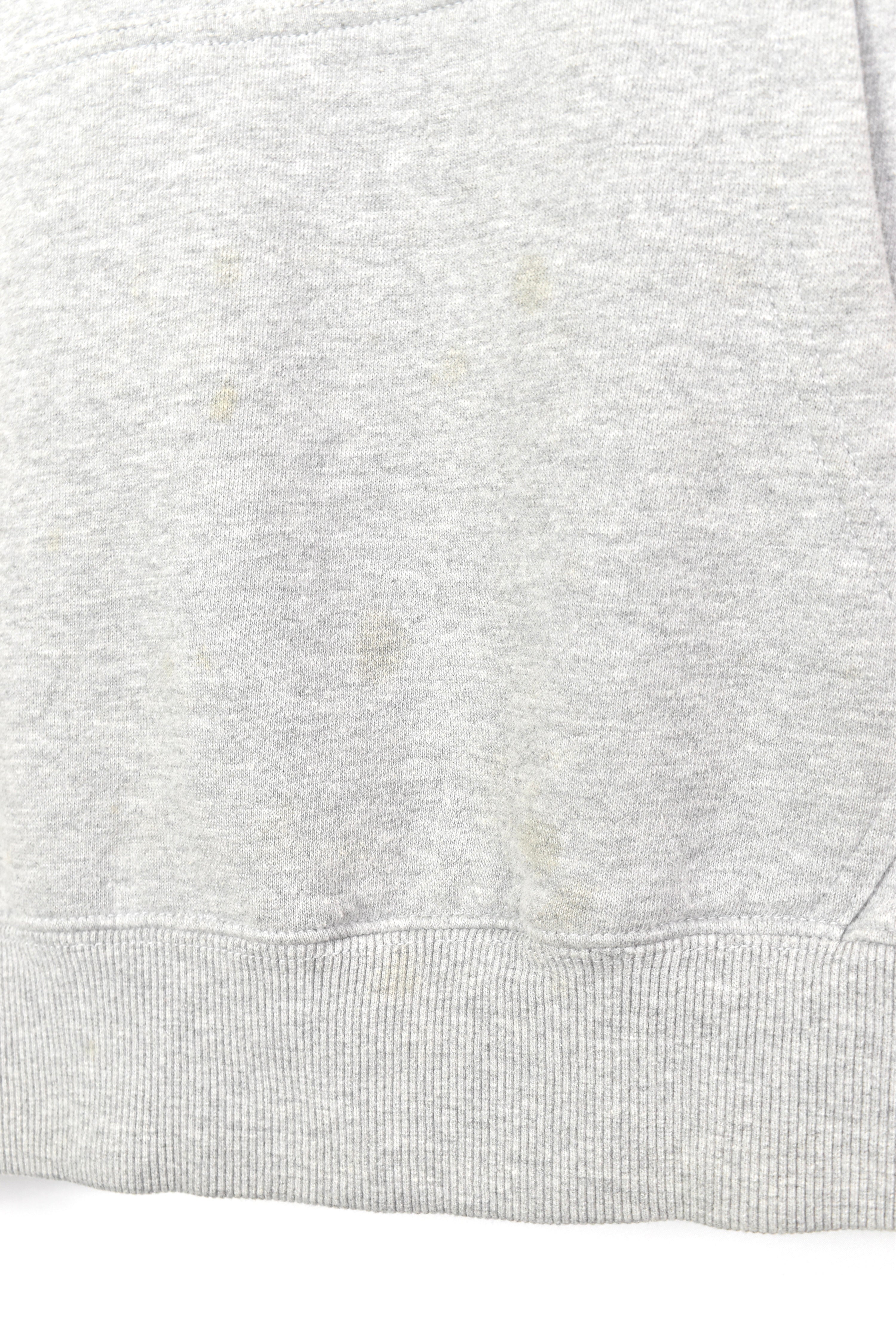 VINTAGE FILA EMBROIDERED GREY HOODIE | SMALL FILA