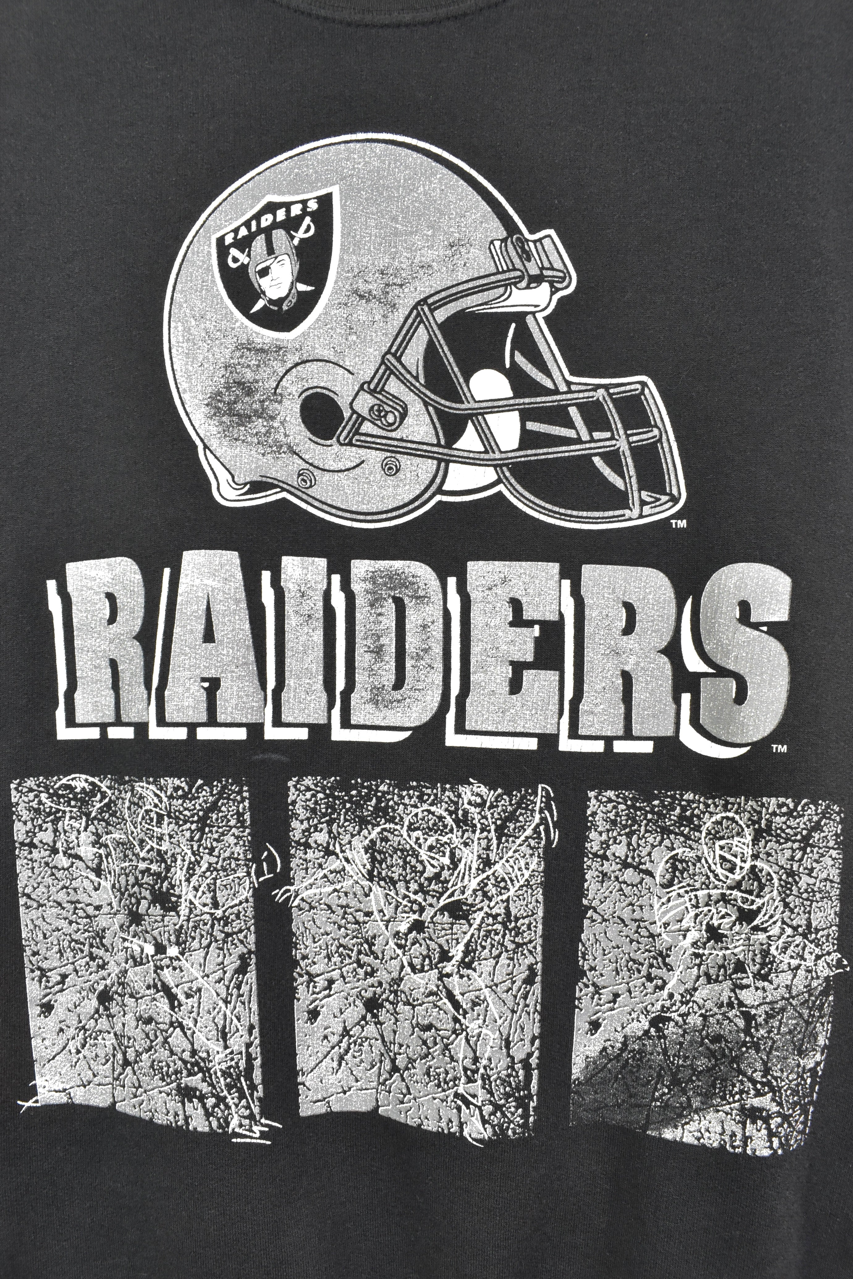 VINTAGE NFL LAS VEGAS RAIDERS BLACK SWEATSHIRT | XL PRO SPORT