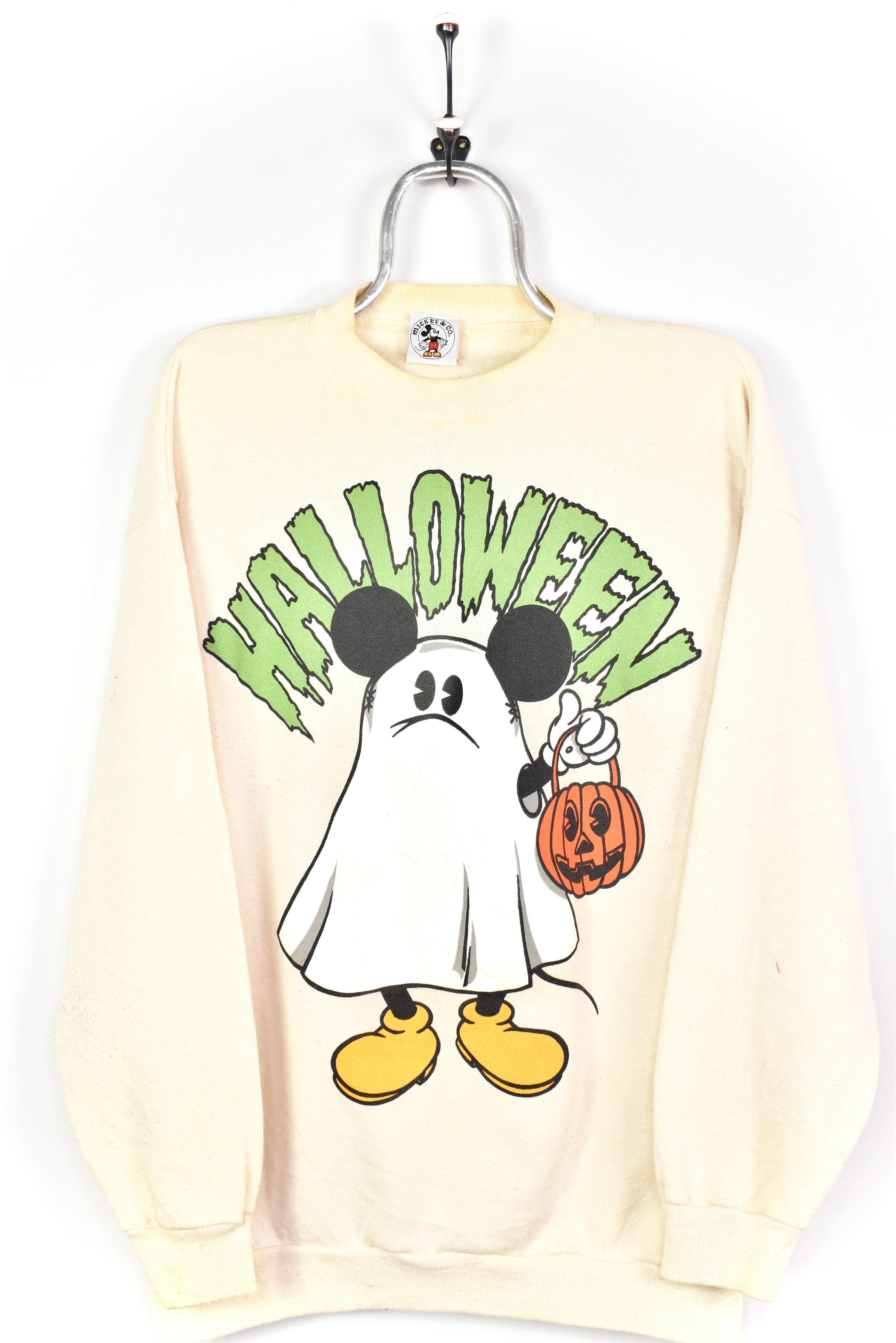 VINTAGE DISNEY MICKEY MOUSE CREAM SWEATSHIRT | XL DISNEY / CARTOON