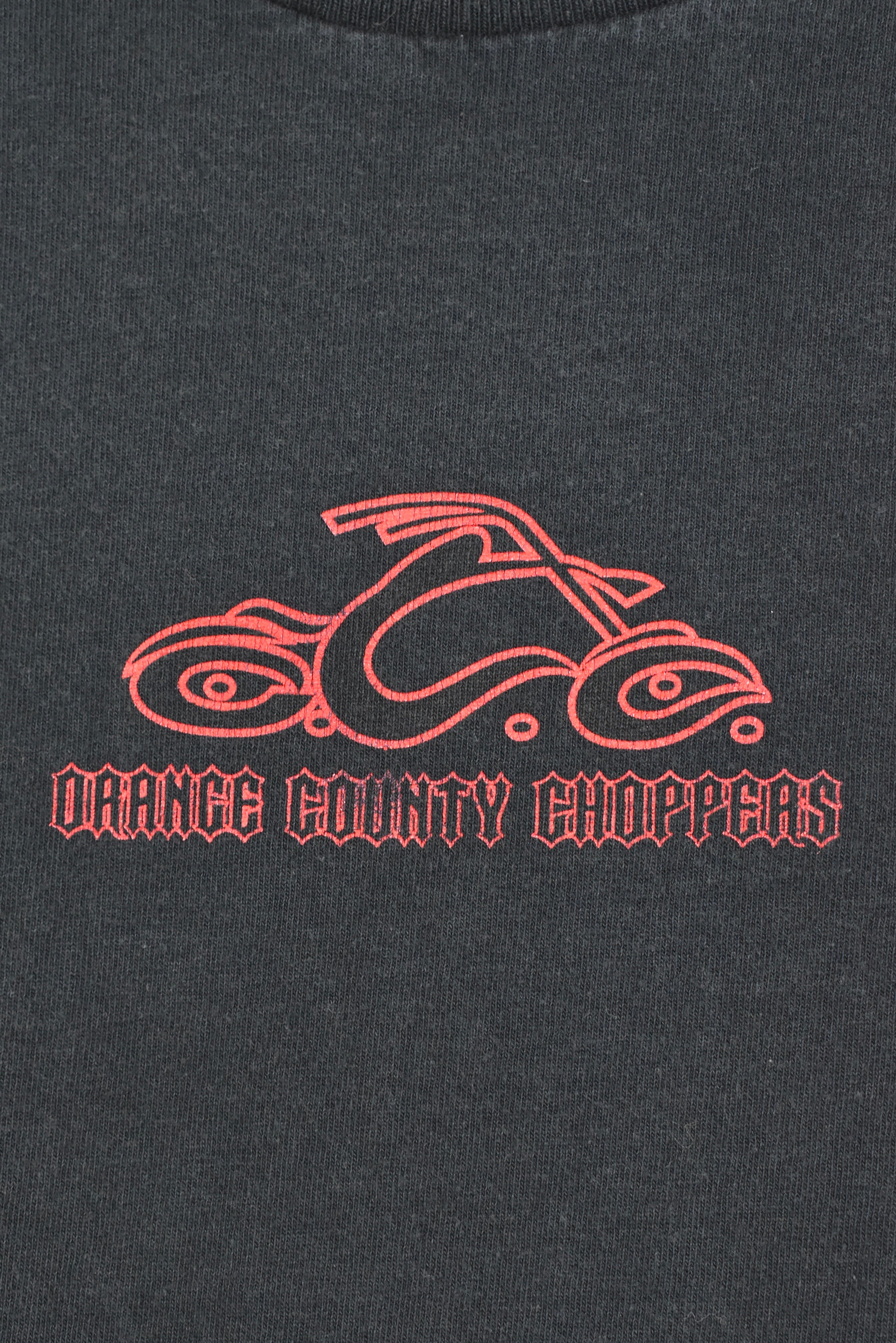 Vintage Orange County Choppers shirt, motorcycle biker long sleeve tee - small, black HARLEY DAVIDSON