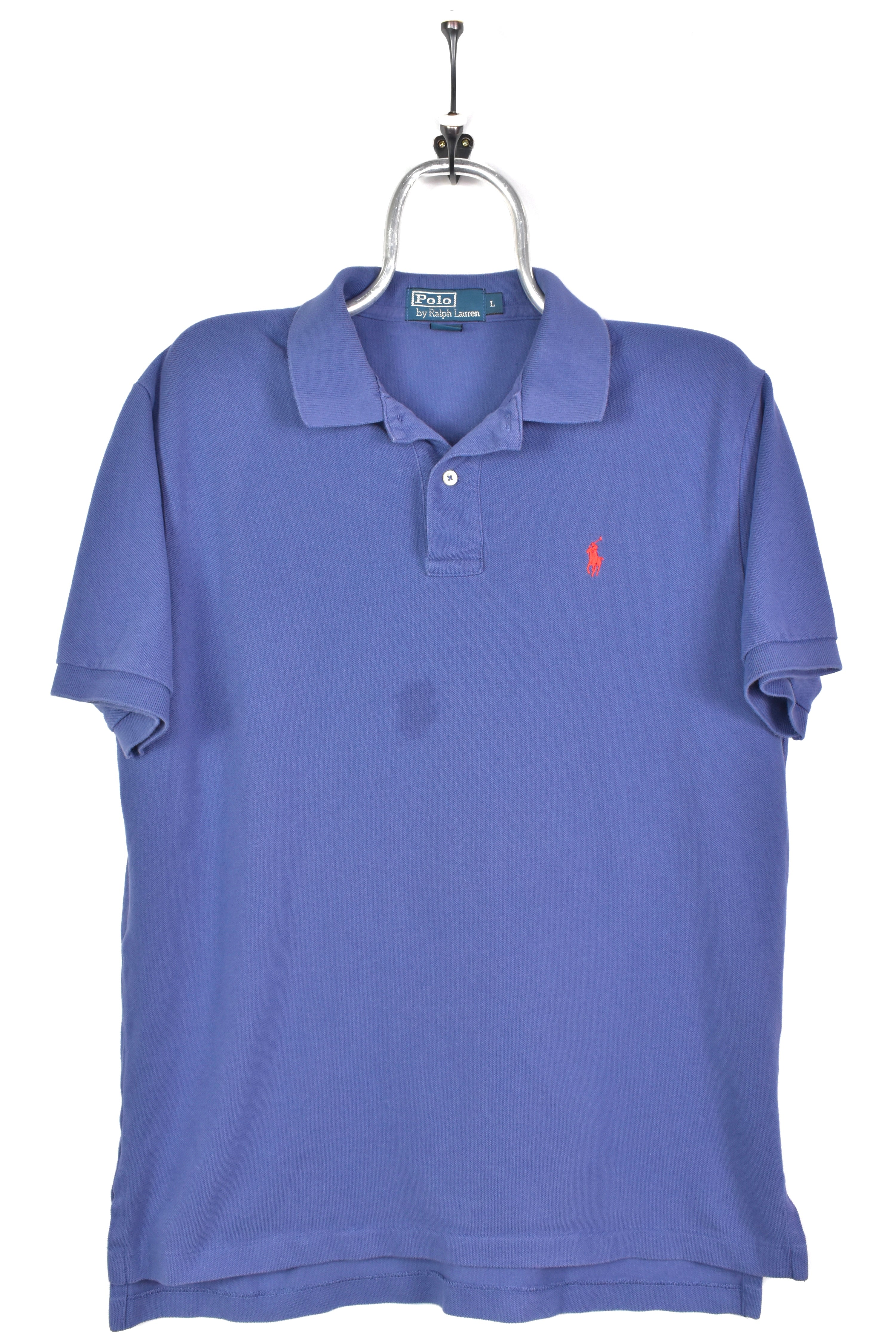 VINTAGE RALPH LAUREN EMBROIDERED PURPLE POLO SHIRT | LARGE RALPH LAUREN