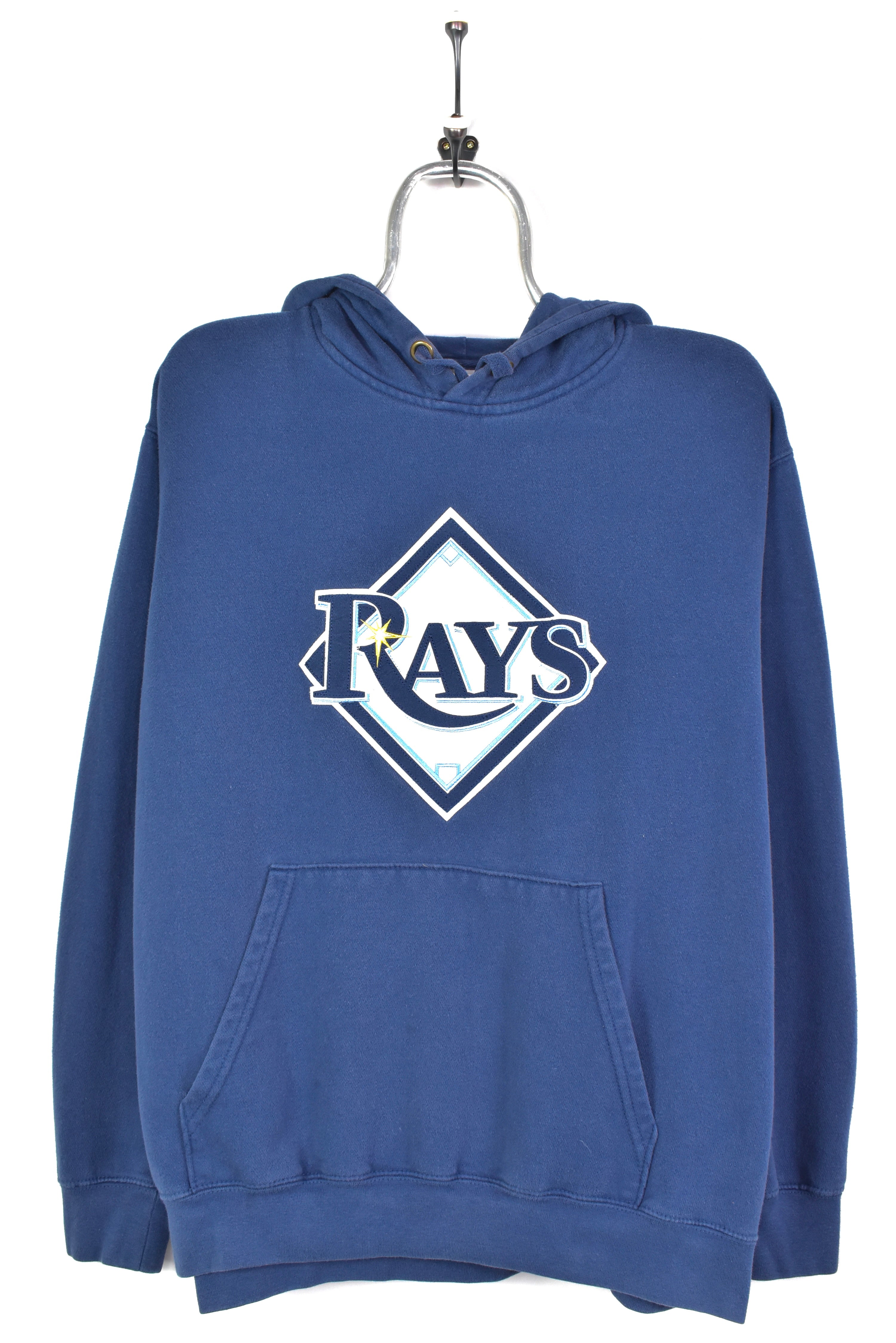 Vintage Tampa Bay Rays hoodie, MLB navy blue embroidered sweatshirt - AU Large PRO SPORT