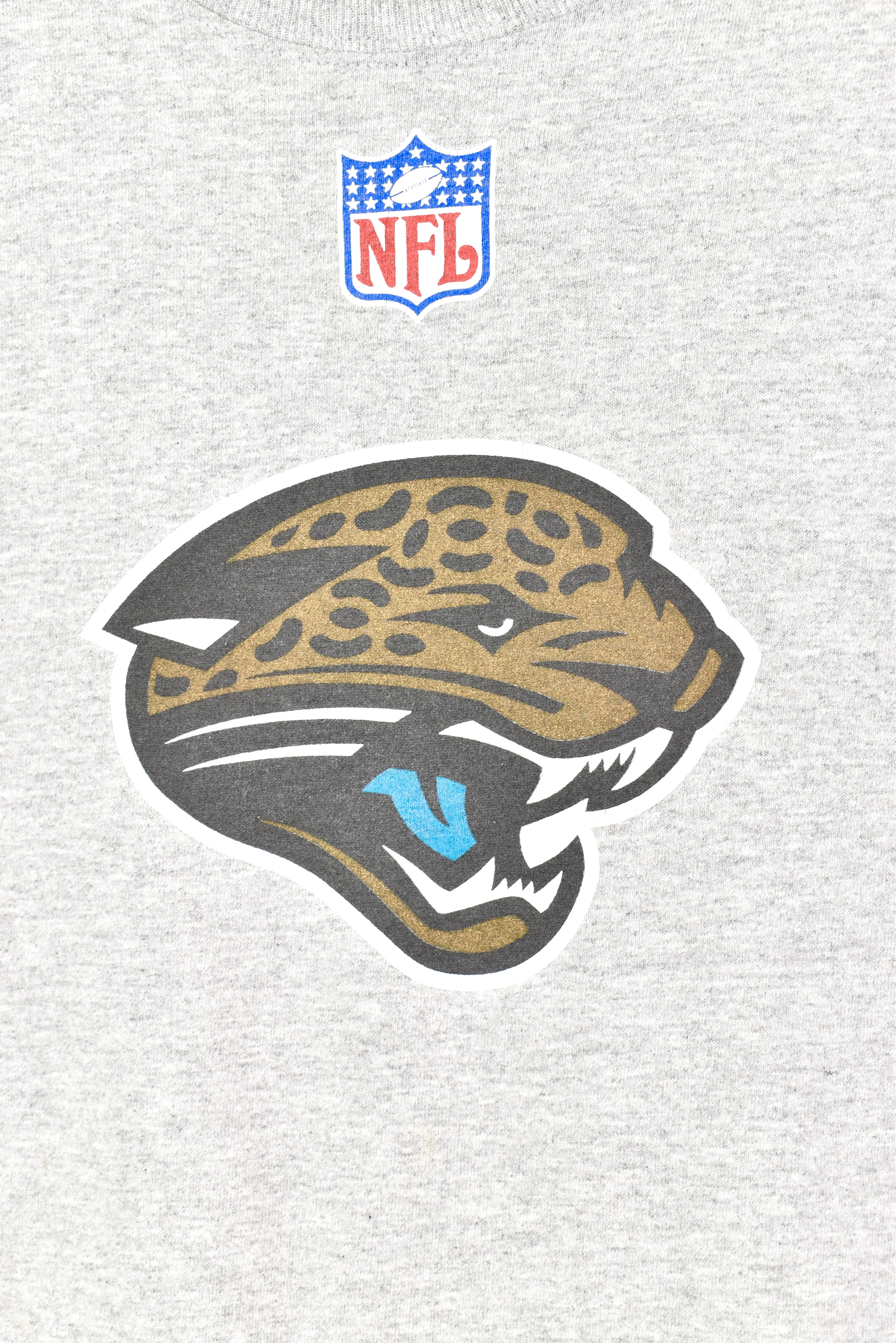 VINTAGE NFL JACKSONVILLE JAGUARS GREY T-SHIRT | MEDIUM PRO SPORT
