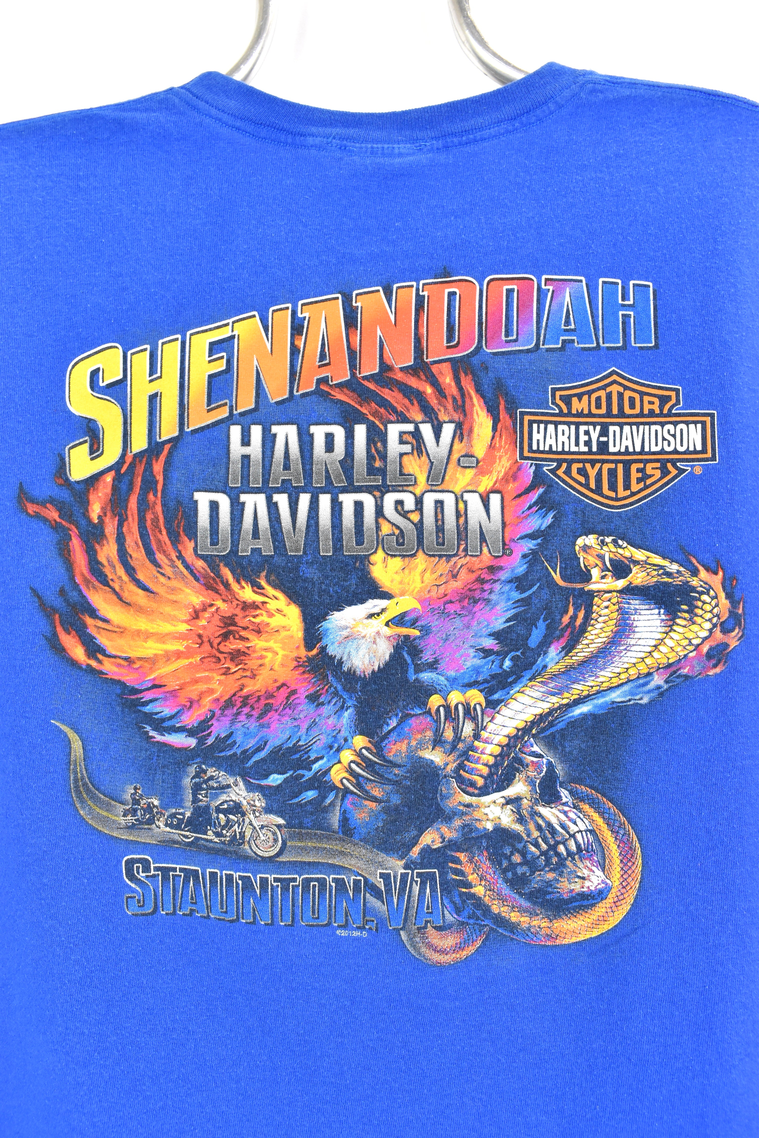 Modern Harley Davidson blue t-shirt | Large HARLEY DAVIDSON