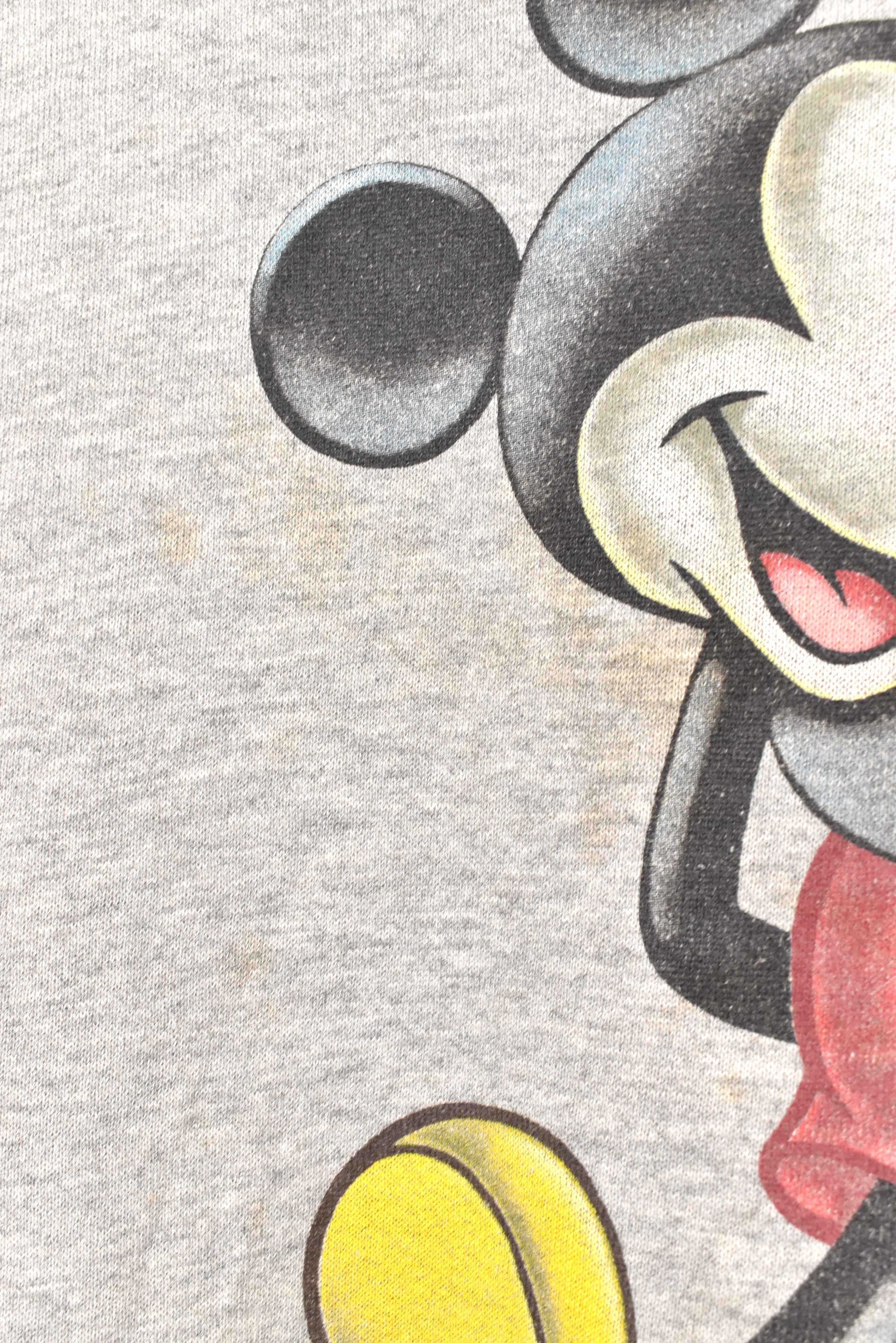 Vintage Mickey Mouse sweatshirt, Disney World grey graphic crewneck - AU L DISNEY / CARTOON