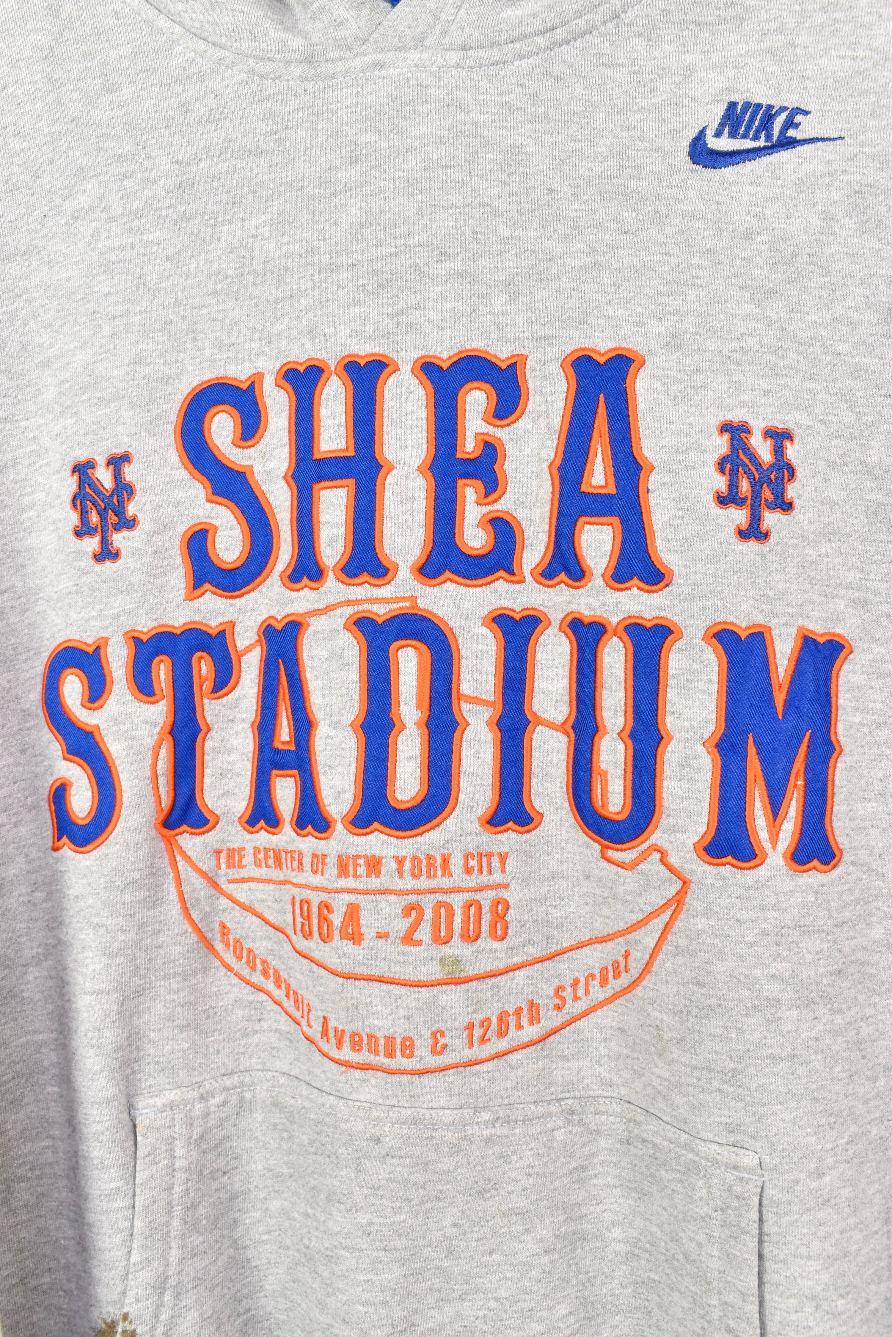 MODERN NIKE MLB NEW YORK YANKEES EMBROIDERED GREY HOODIE | XL PRO SPORT