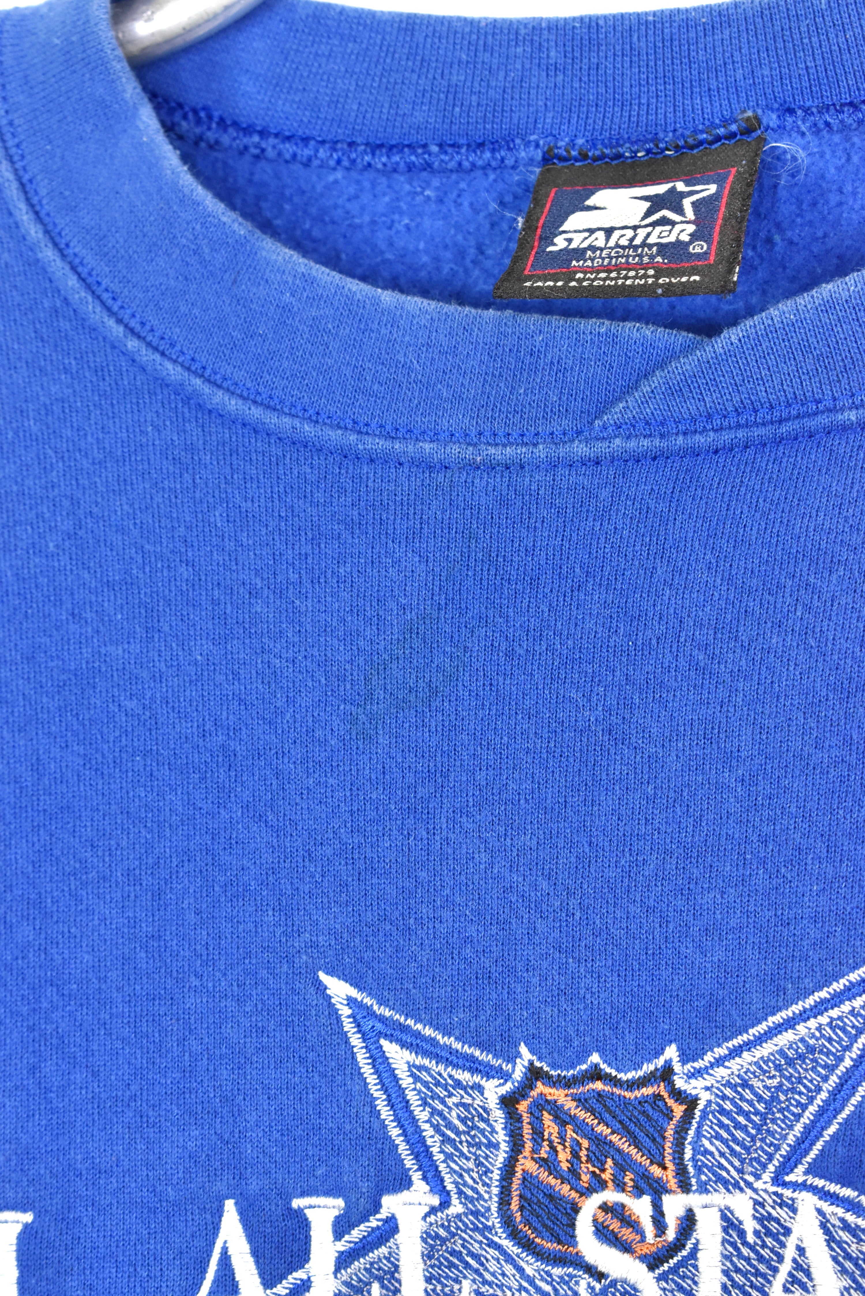 Vintage 1999 NHL Tampa Bay all star game embroidered blue sweatshirt | Large PRO SPORT
