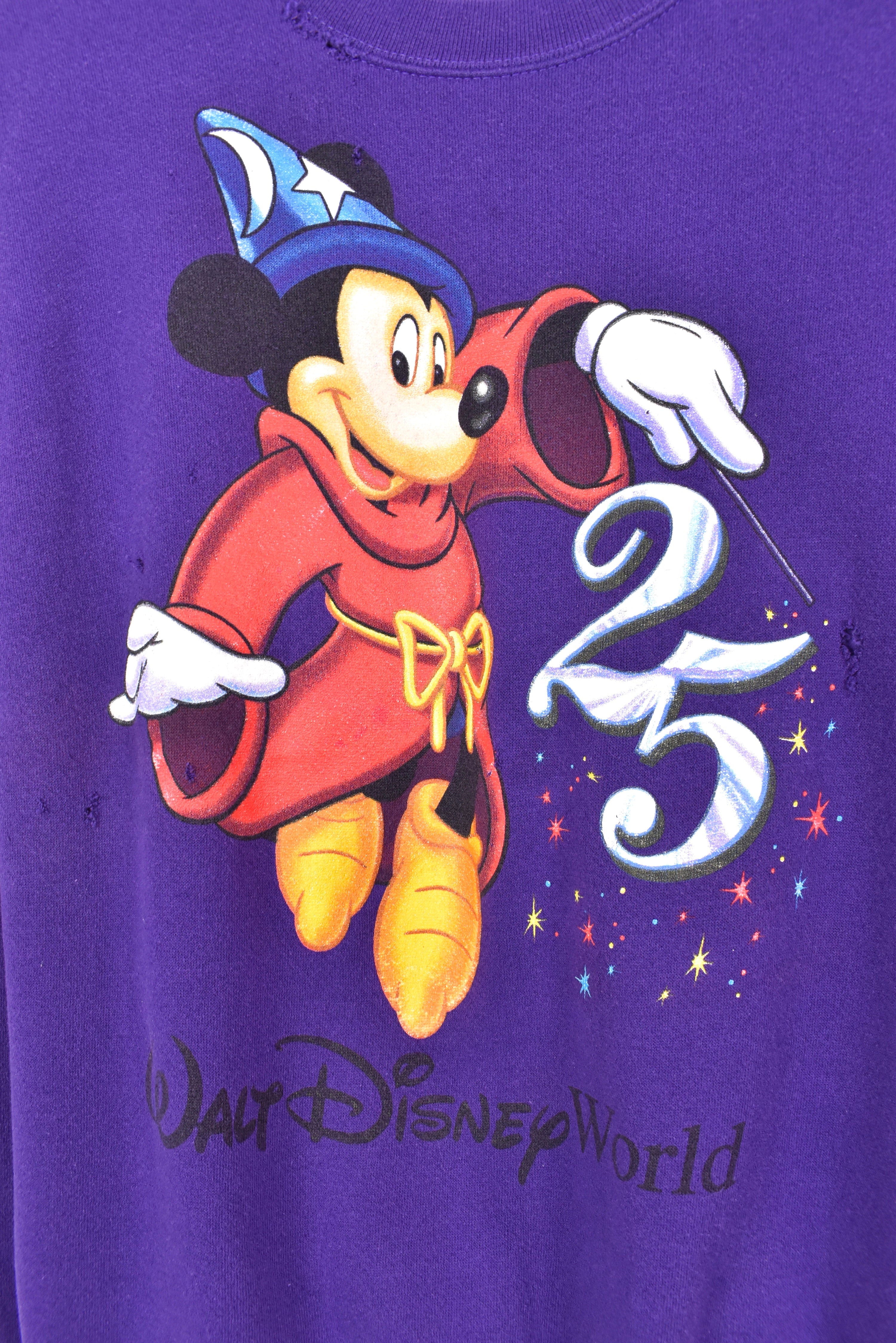 Vintage Mickey Mouse sweatshirt, purple Disney crewneck - AU Medium DISNEY / CARTOON