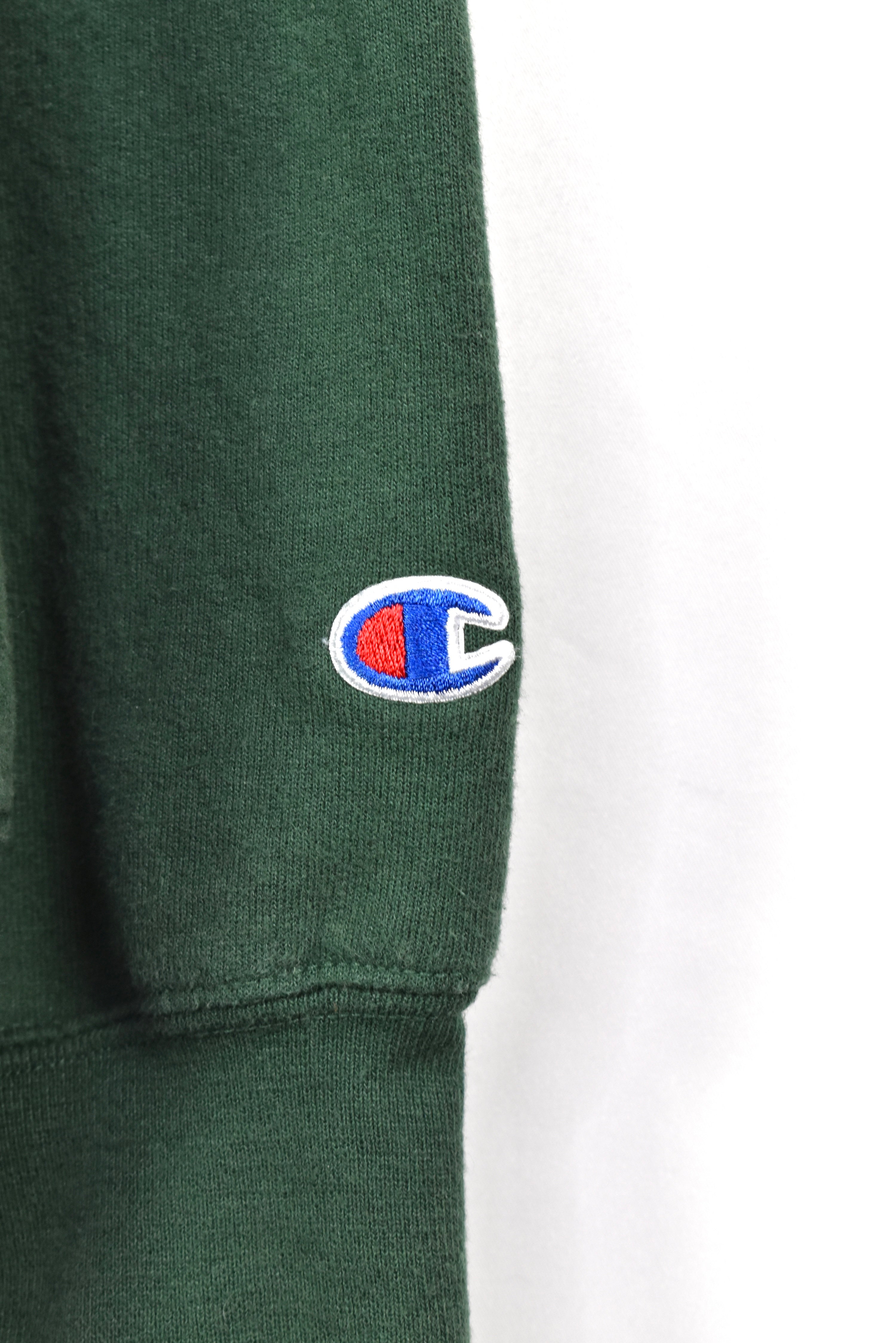 VINTAGE MIAMI UNIVERSITY GREEN 1/4 ZIP SWEATSHIRT | LARGE COLLEGE
