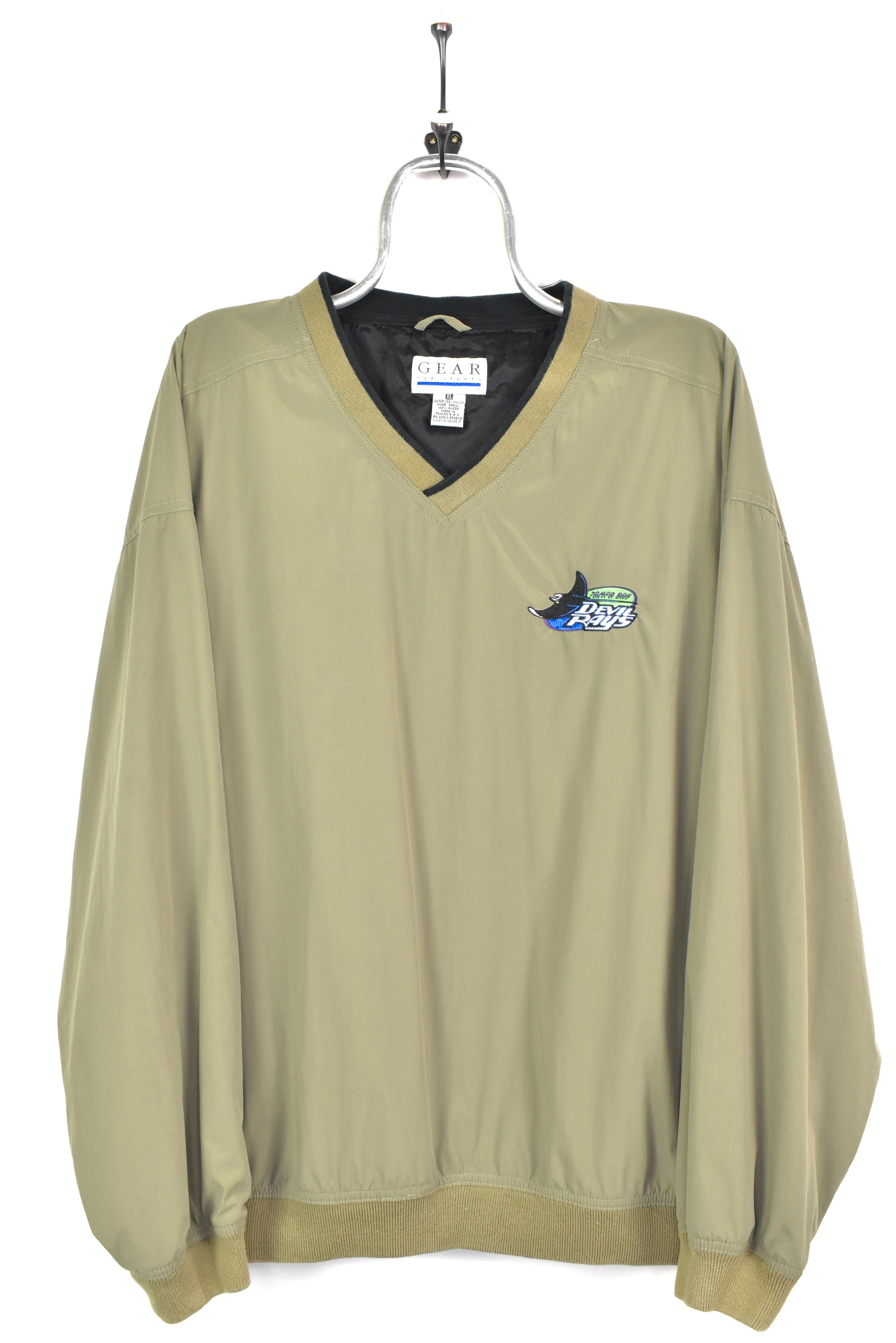 VINTAGE MLB TAMPA BAY RAYS GREEN PULLOVER | XXL PRO SPORT