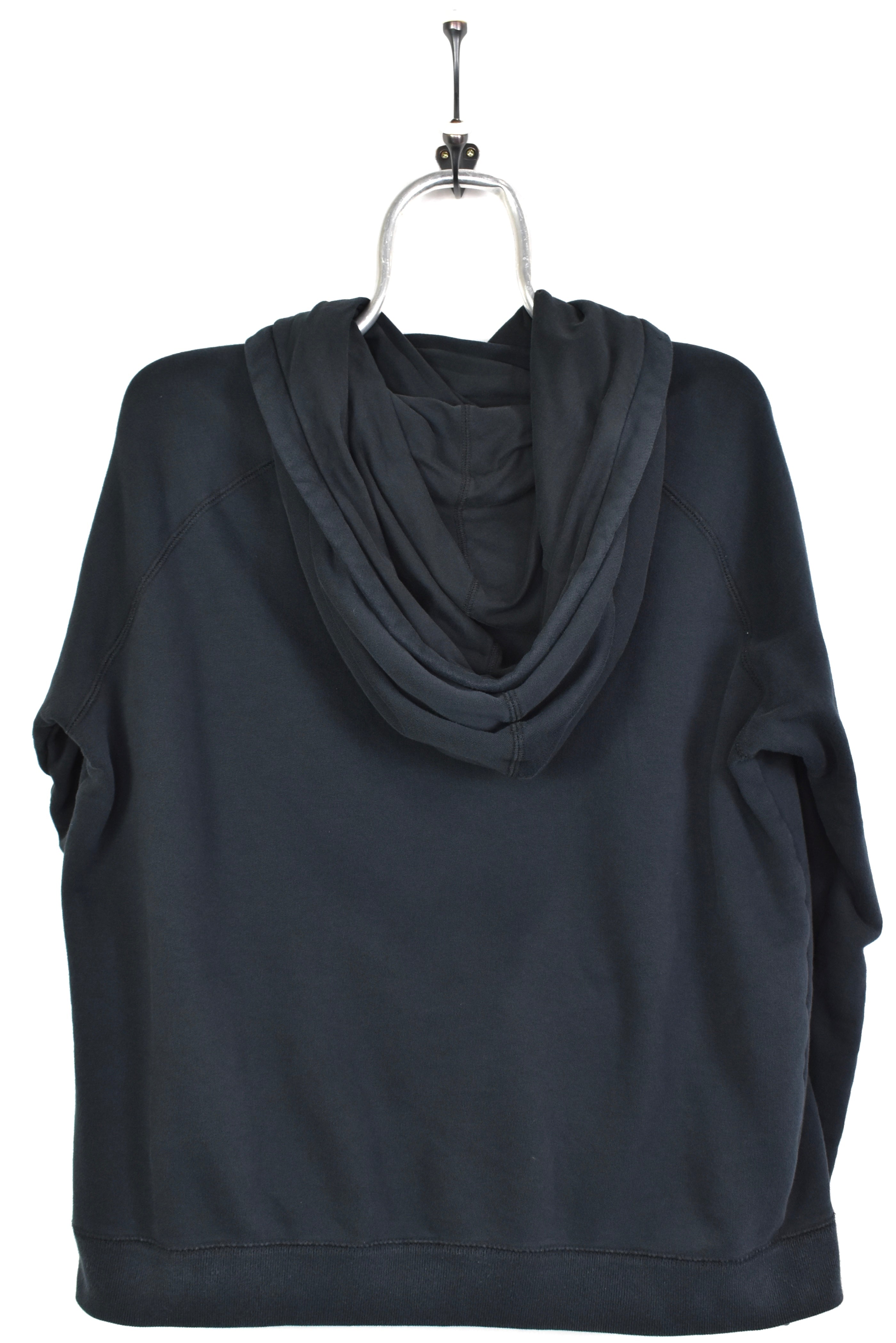 Modern women's Nike hoodie, black graphic sweatshirt - XL NIKE