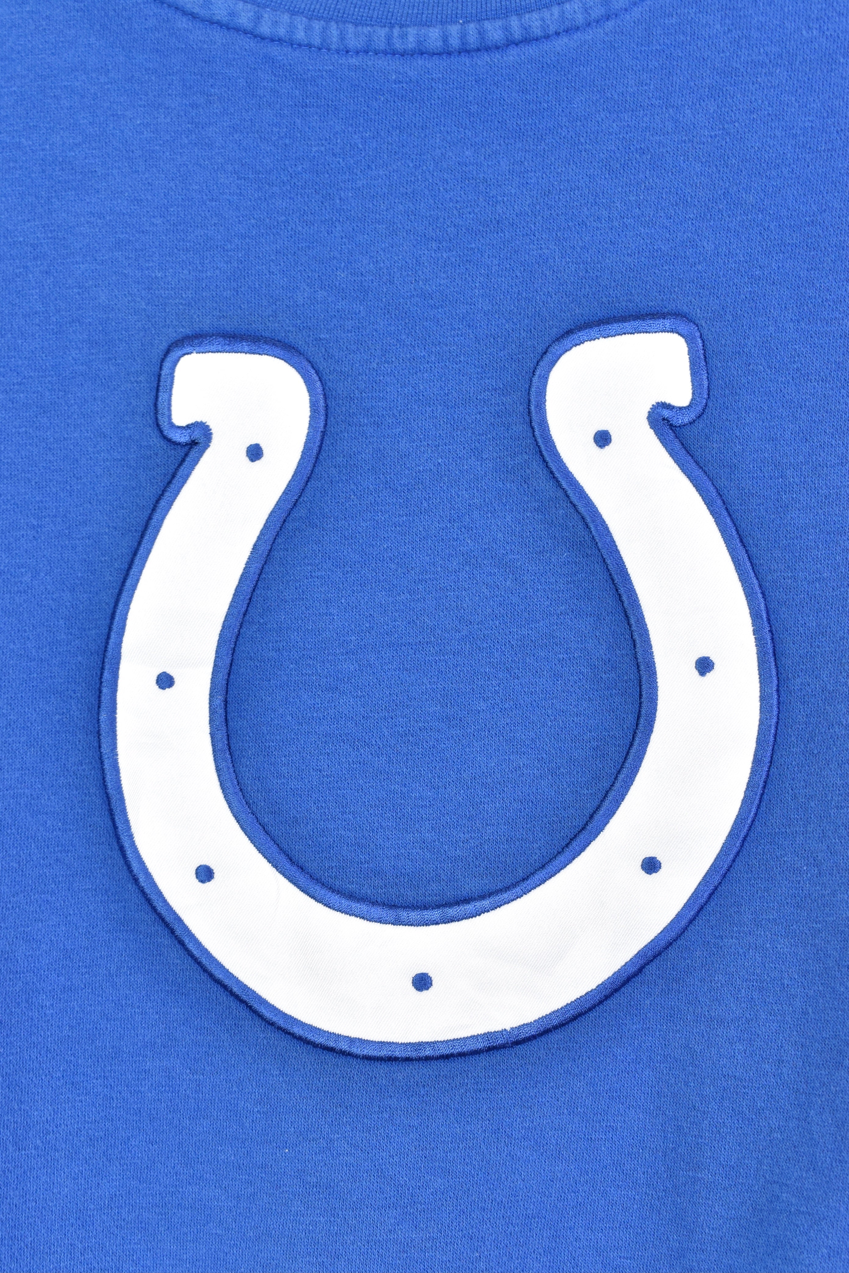 Vintage nfl indianapolis colts embroidered blue sweatshirt | large PRO SPORT