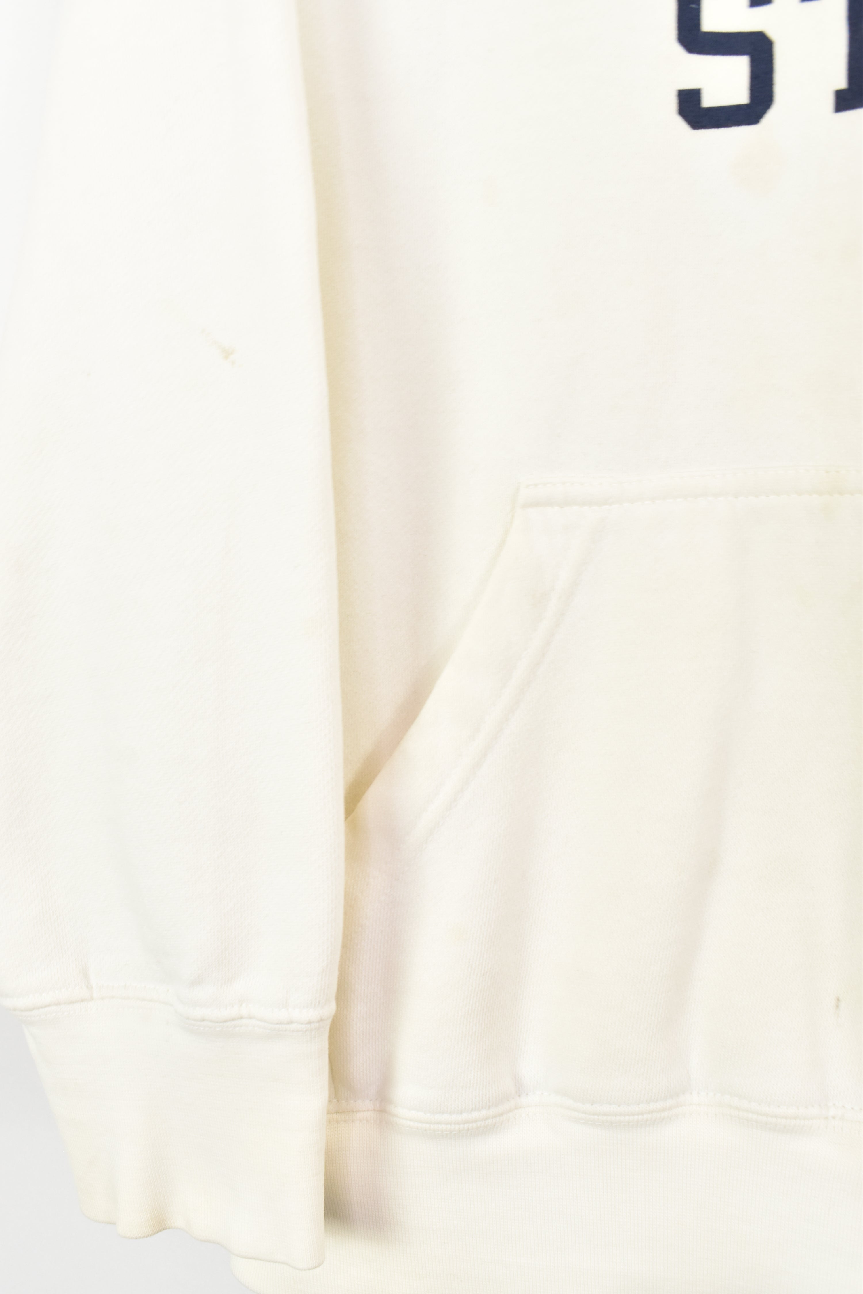 VINTAGE MONTANA STATE UNIVERSITY WHITE HOODIE | MEDIUM COLLEGE