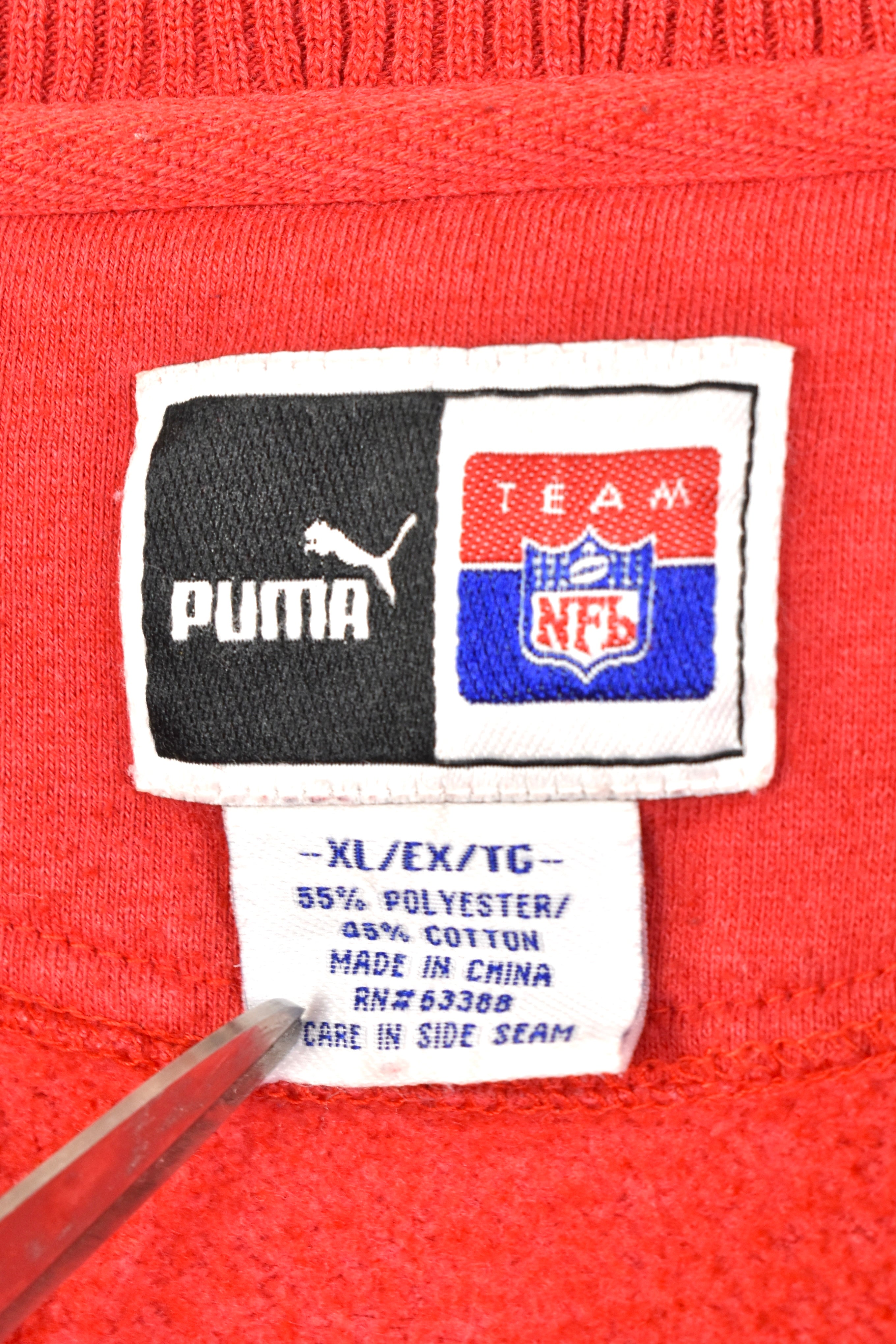 Vintage Kansas City Chiefs sweatshirt , NFL 1/4 zip embroidered jumper - AU XL PRO SPORT