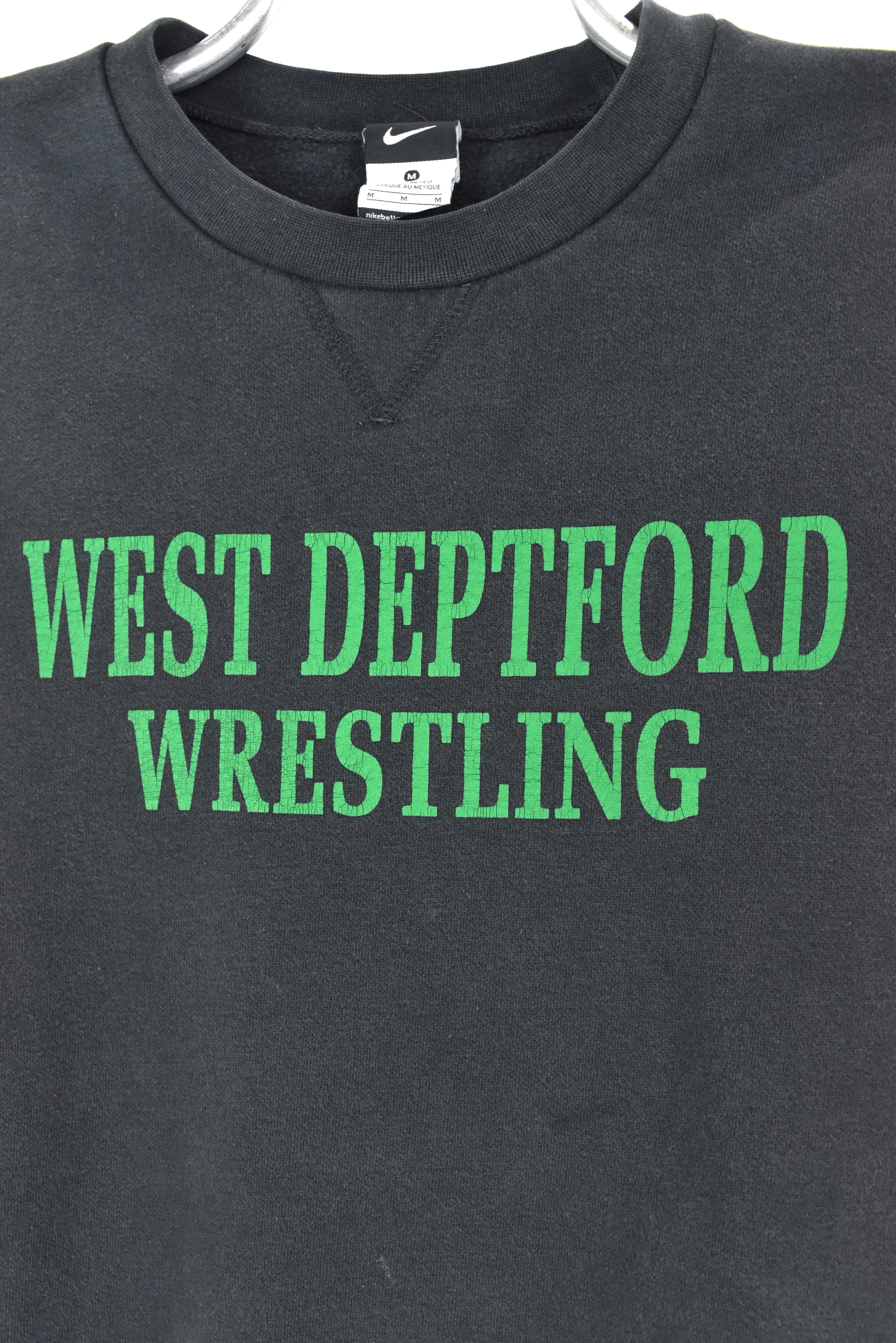 VINTAGE WEST DEPTFORD HIGH SCHOOL BLACK SWEATSHIRT | LARGE COLLEGE