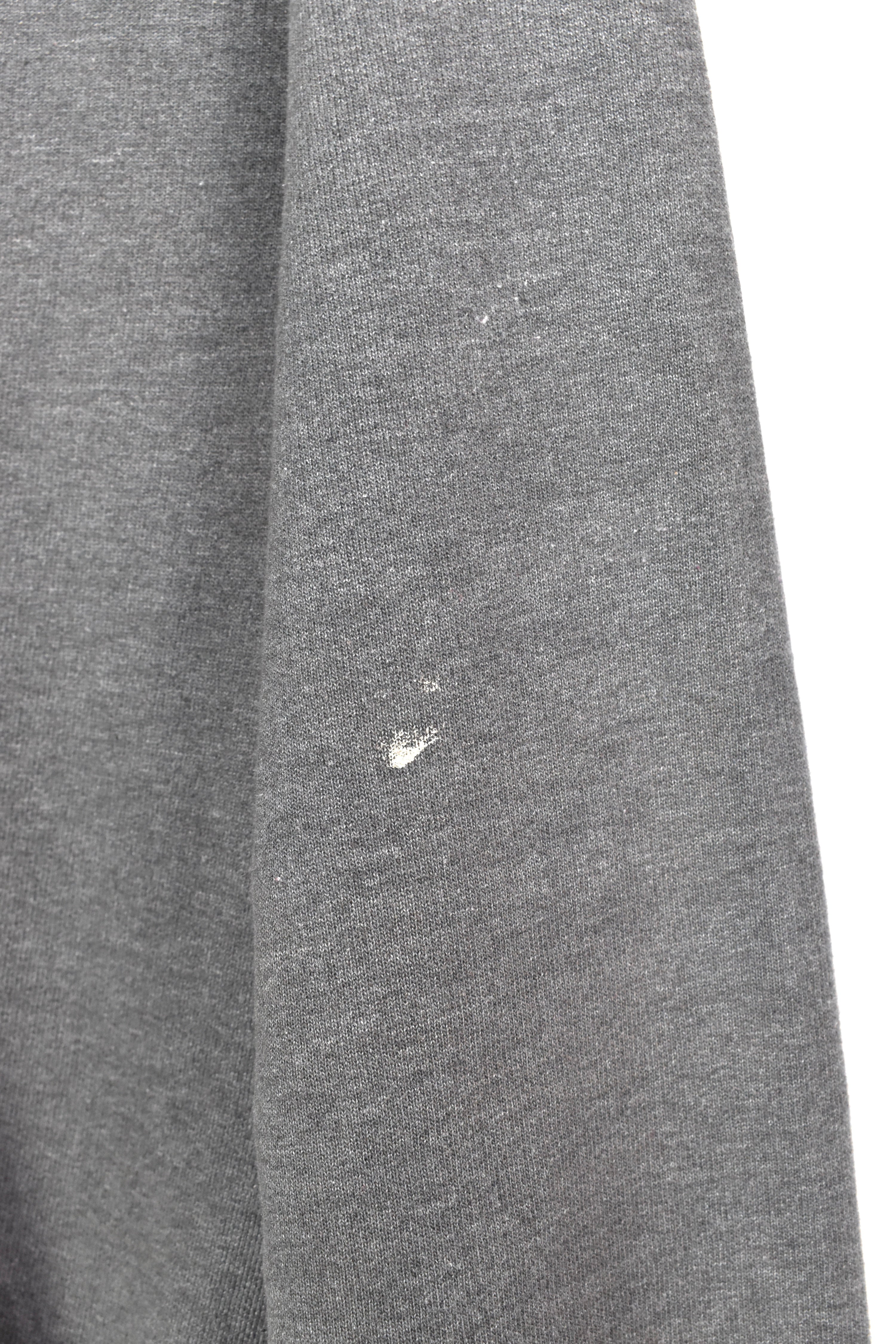 VINTAGE CHAMPION EMBROIDERED GREY HOODIE | MEDIUM CHAMPION