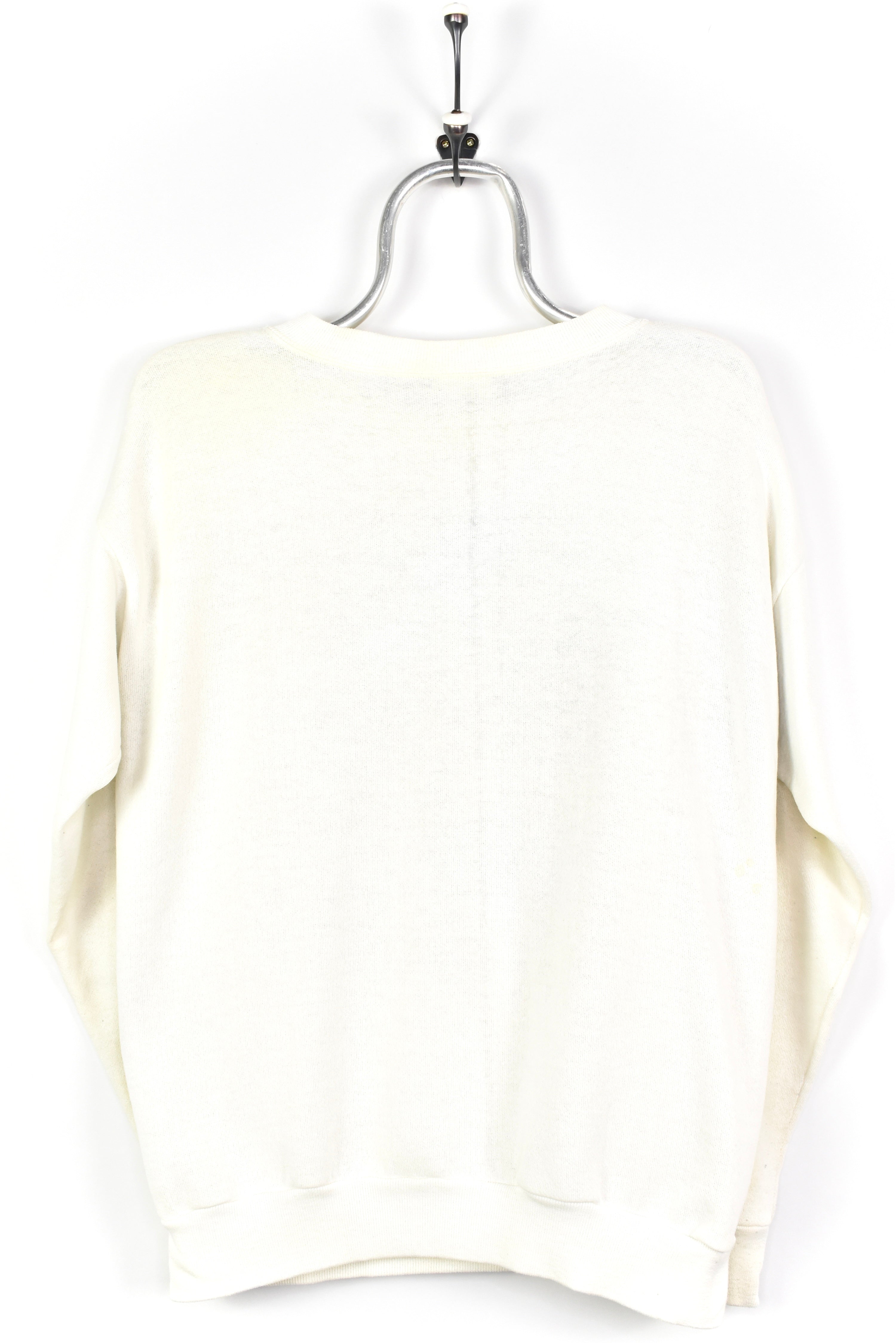 VINTAGE PENN STATE UNIVERSITY WHITE SWEATSHIRT | LARGE COLLEGE