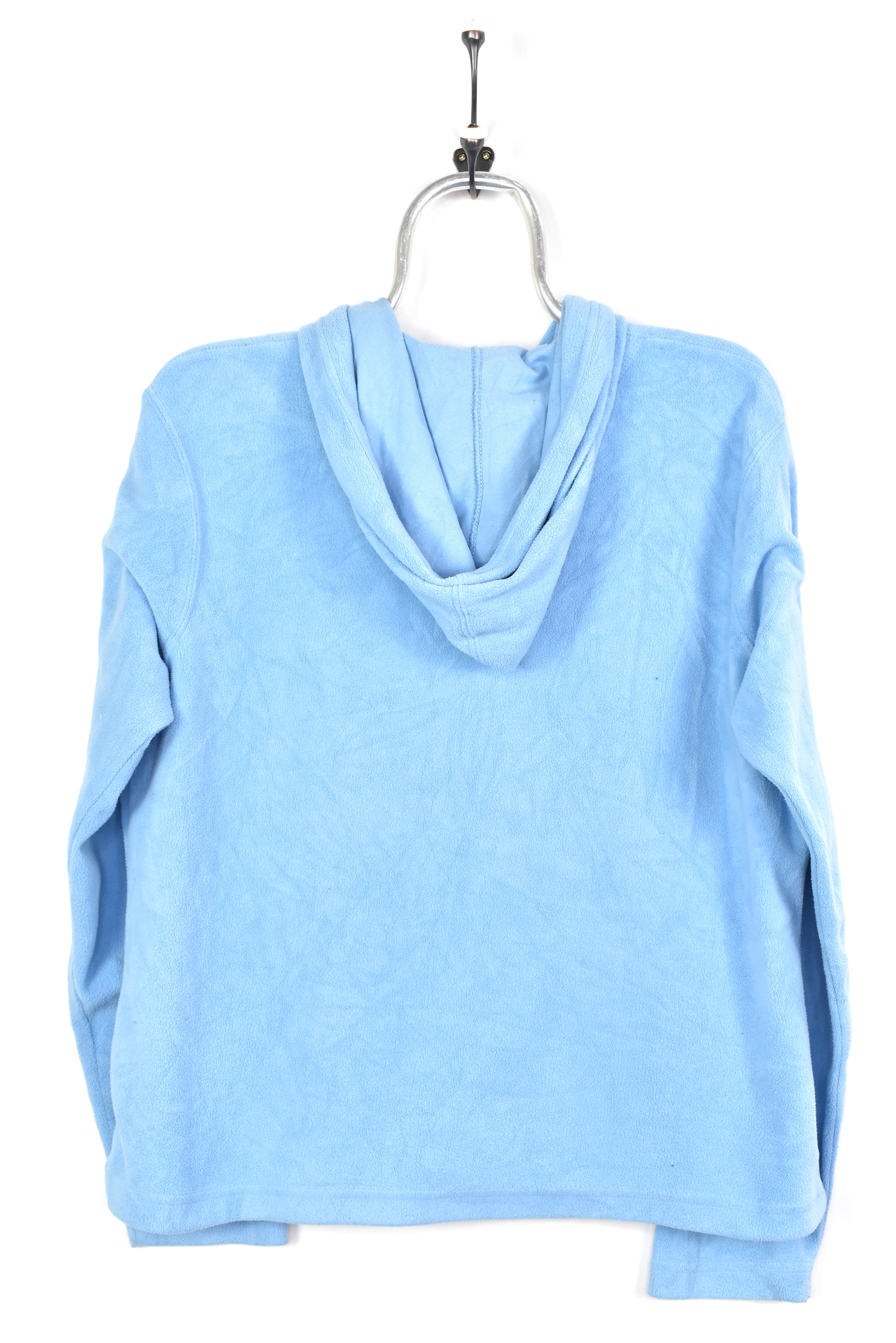 VINTAGE WOMEN'S HARD ROCK CAFE EMBROIDERED BLUE HOODIE | LARGE HARD ROCK CAFE