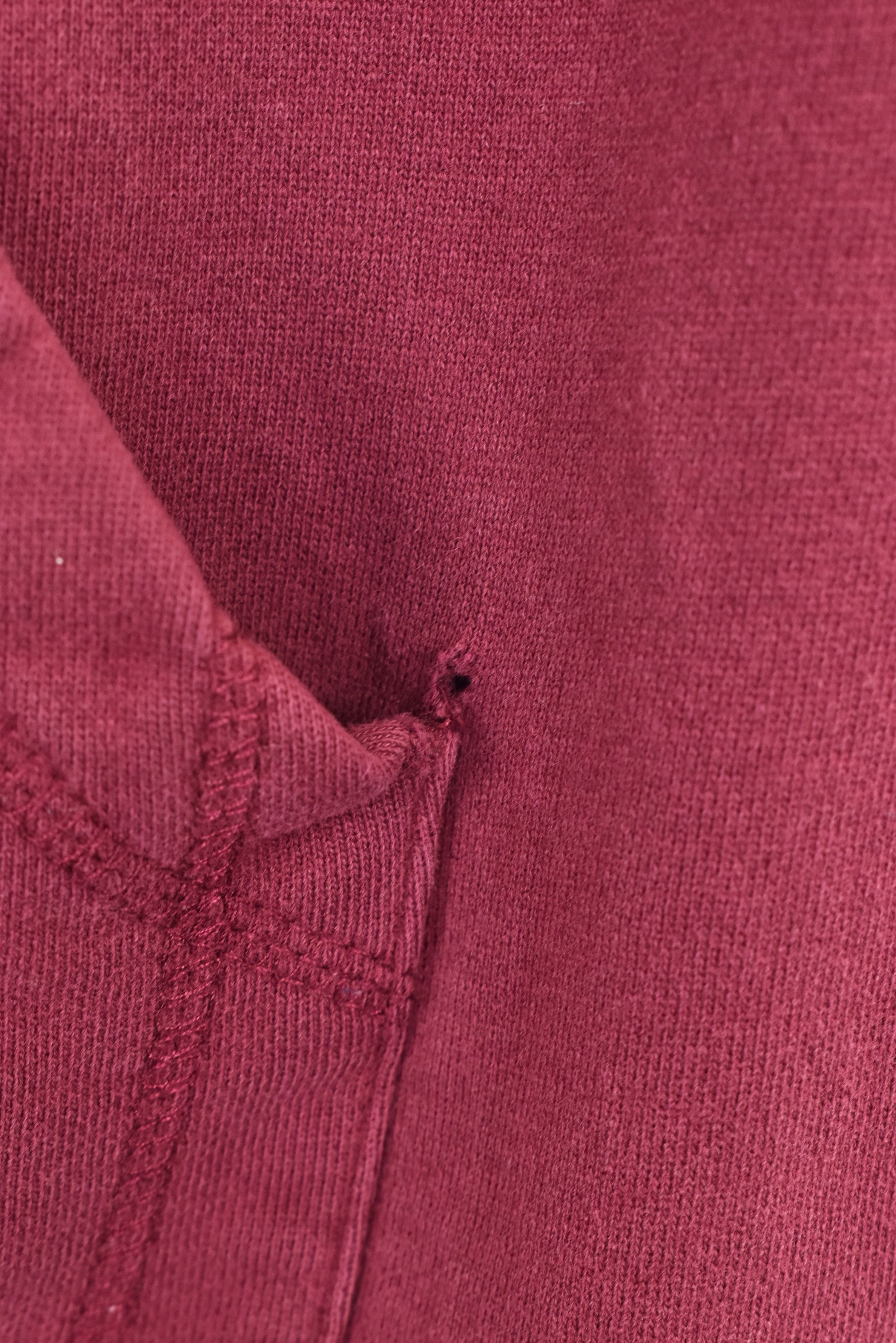 Vintage Arizona State University hoodie, burgundy embroidered sweatshirt - AU S COLLEGE