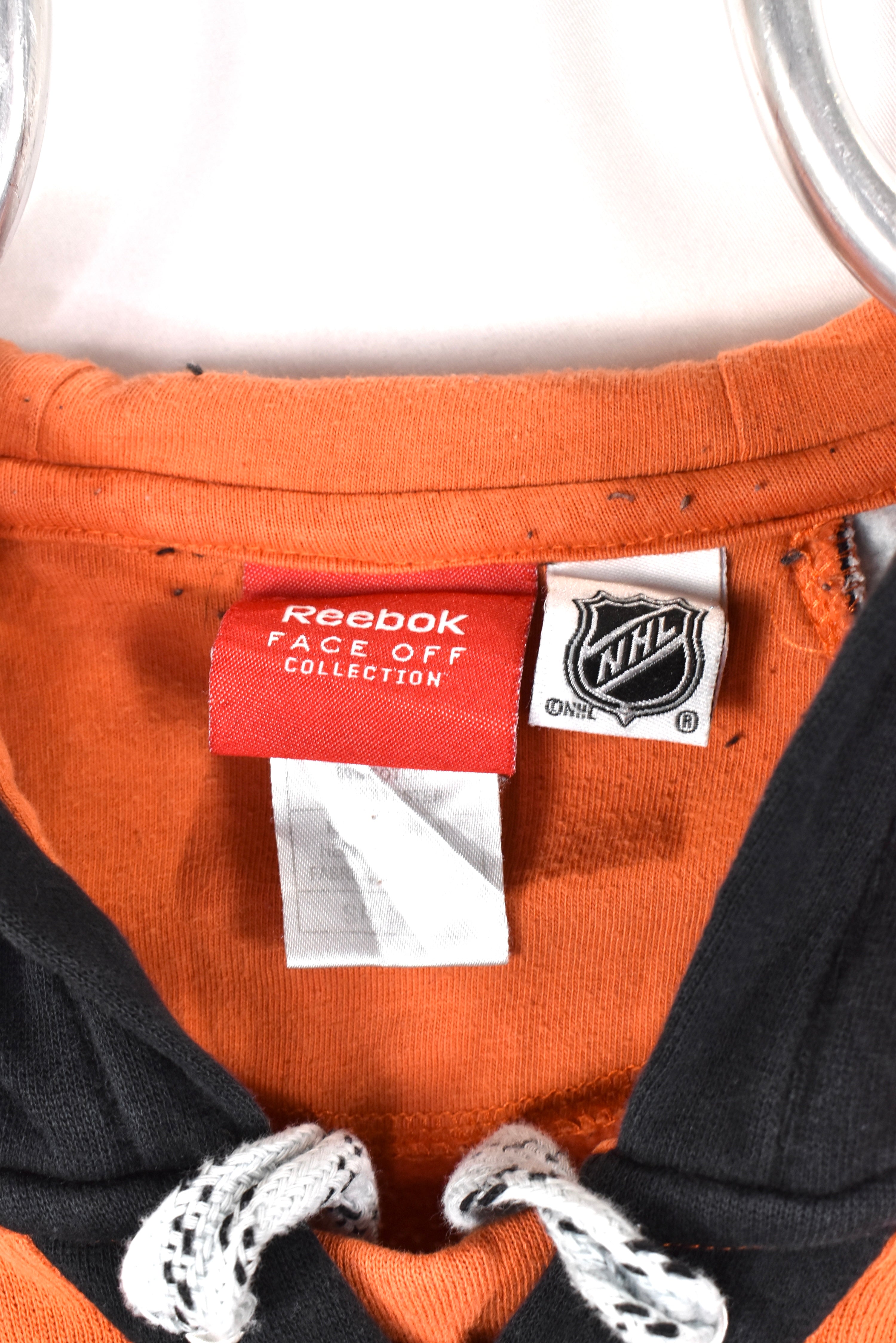 Vintage Philadelphia Flyers hoodie, NHL orange embroidered sweatshirt - AU M PRO SPORT