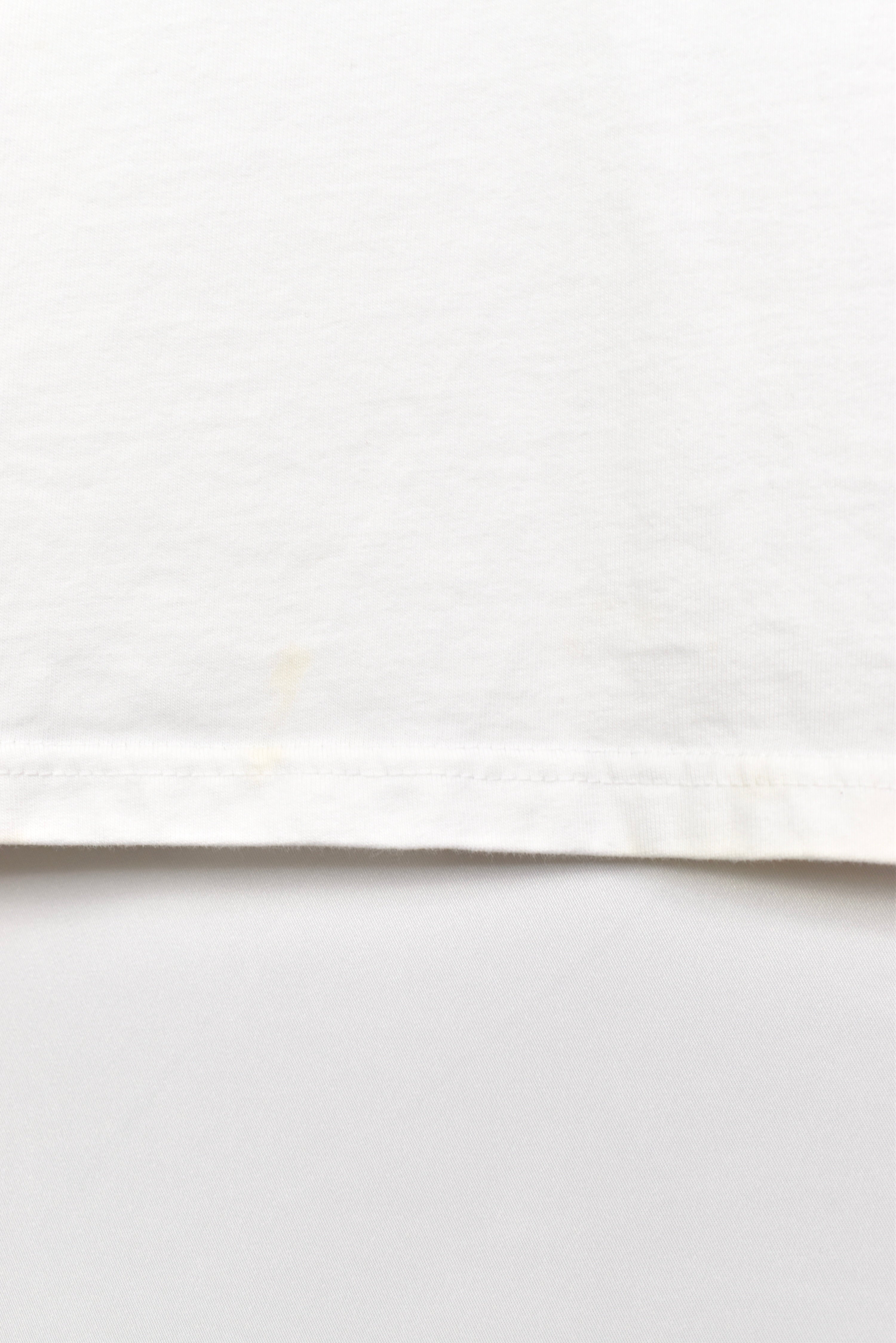 Vintage Adidas shirt, embroidered tee - large, white ADIDAS