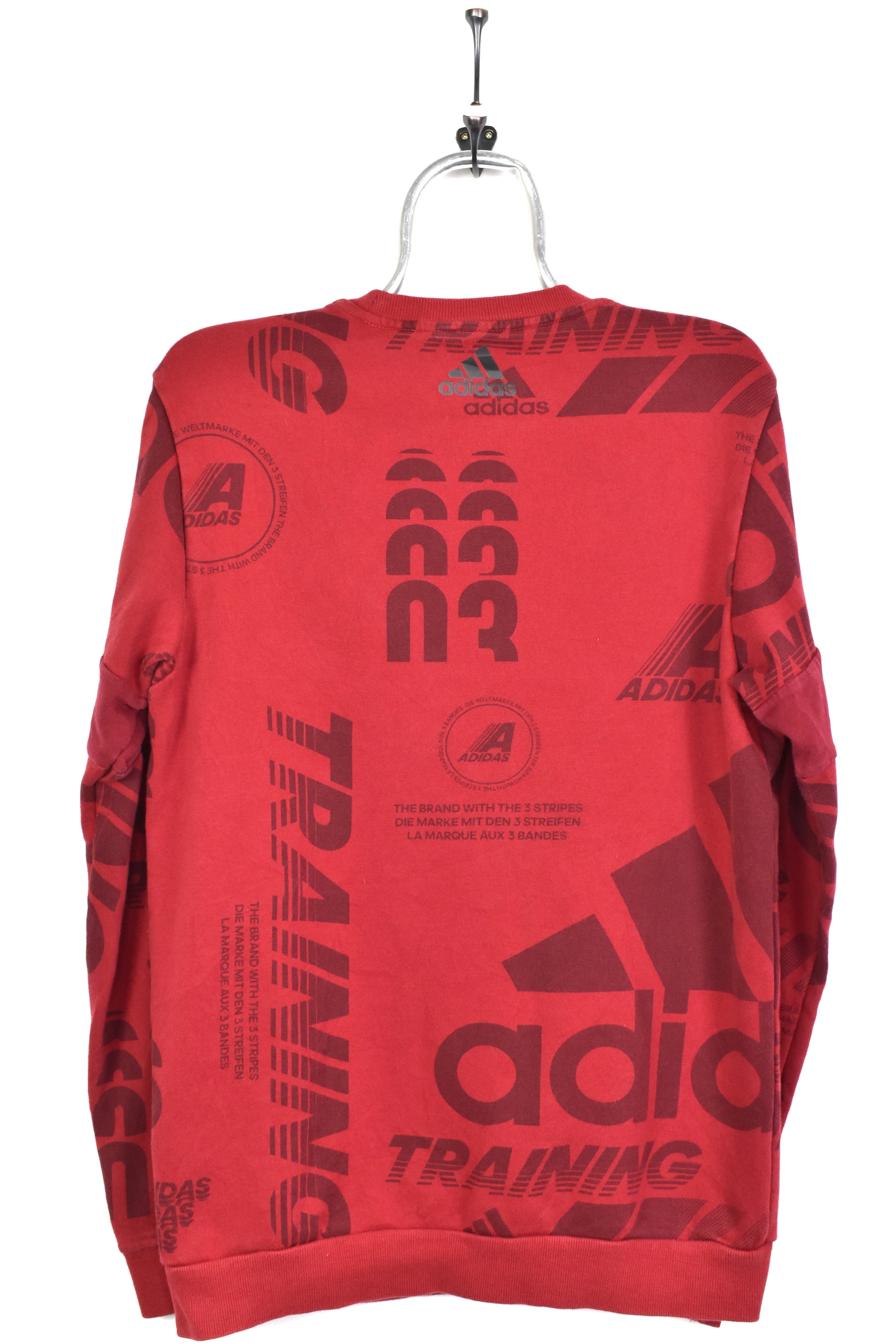 Modern Adidas sweatshirt - medium, burgundy ADIDAS
