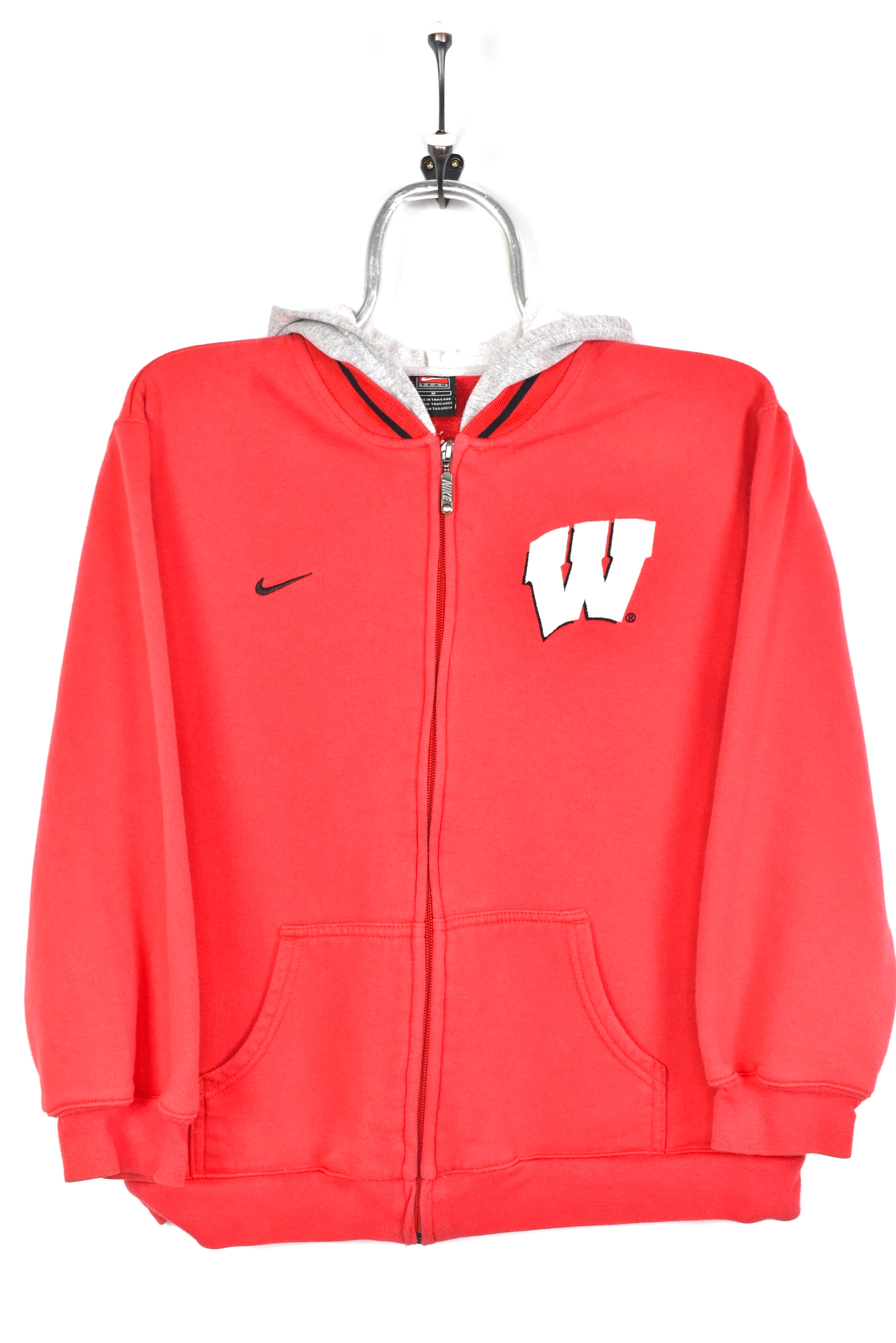 VINTAGE WOMEN'S NIKE WISCONSIN UNIVERSITY RED HOODIE | XS COLLEGE