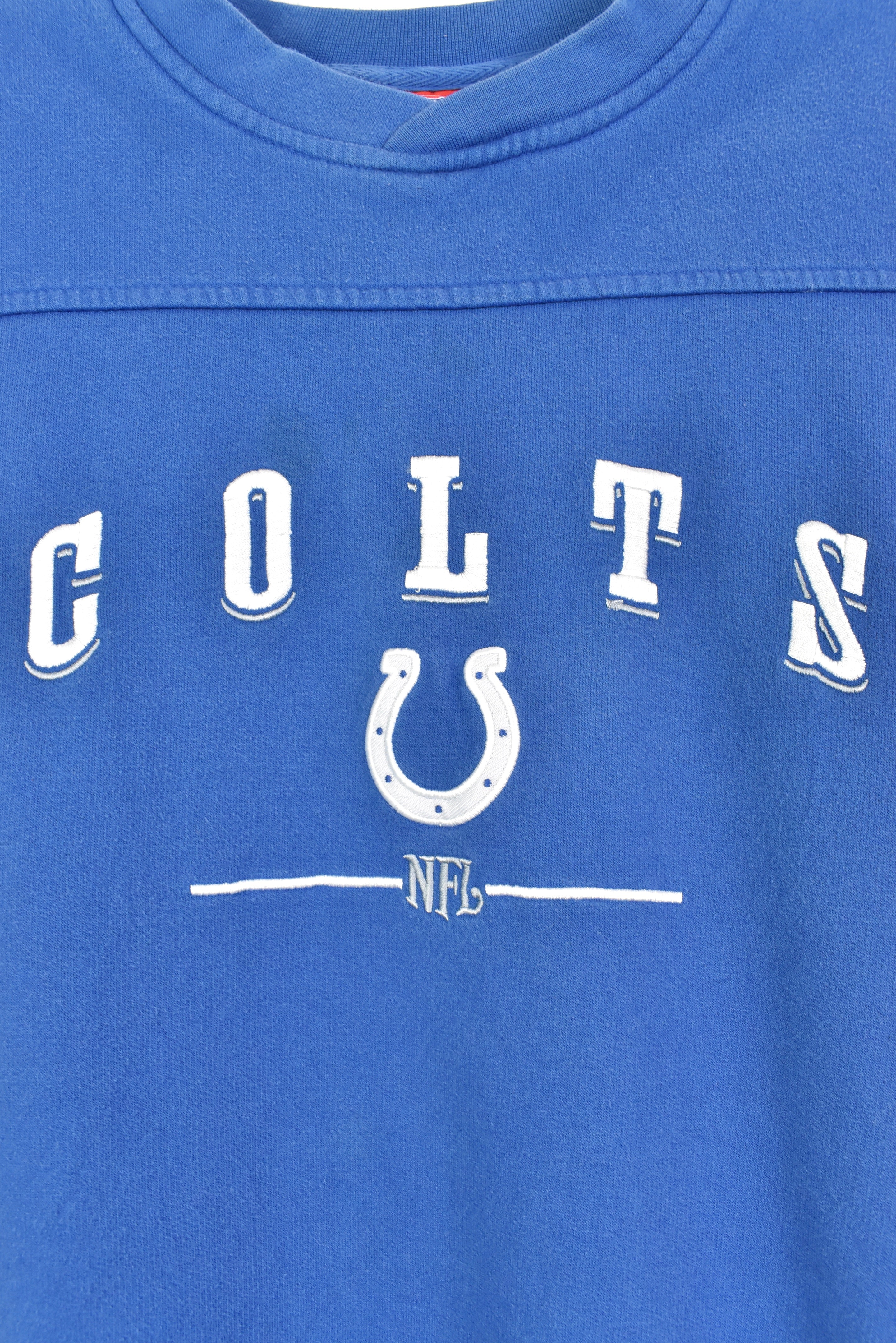 Vintage Indianapolis Colts sweatshirt, NFL blue embroidered crewneck - AU XXL PRO SPORT