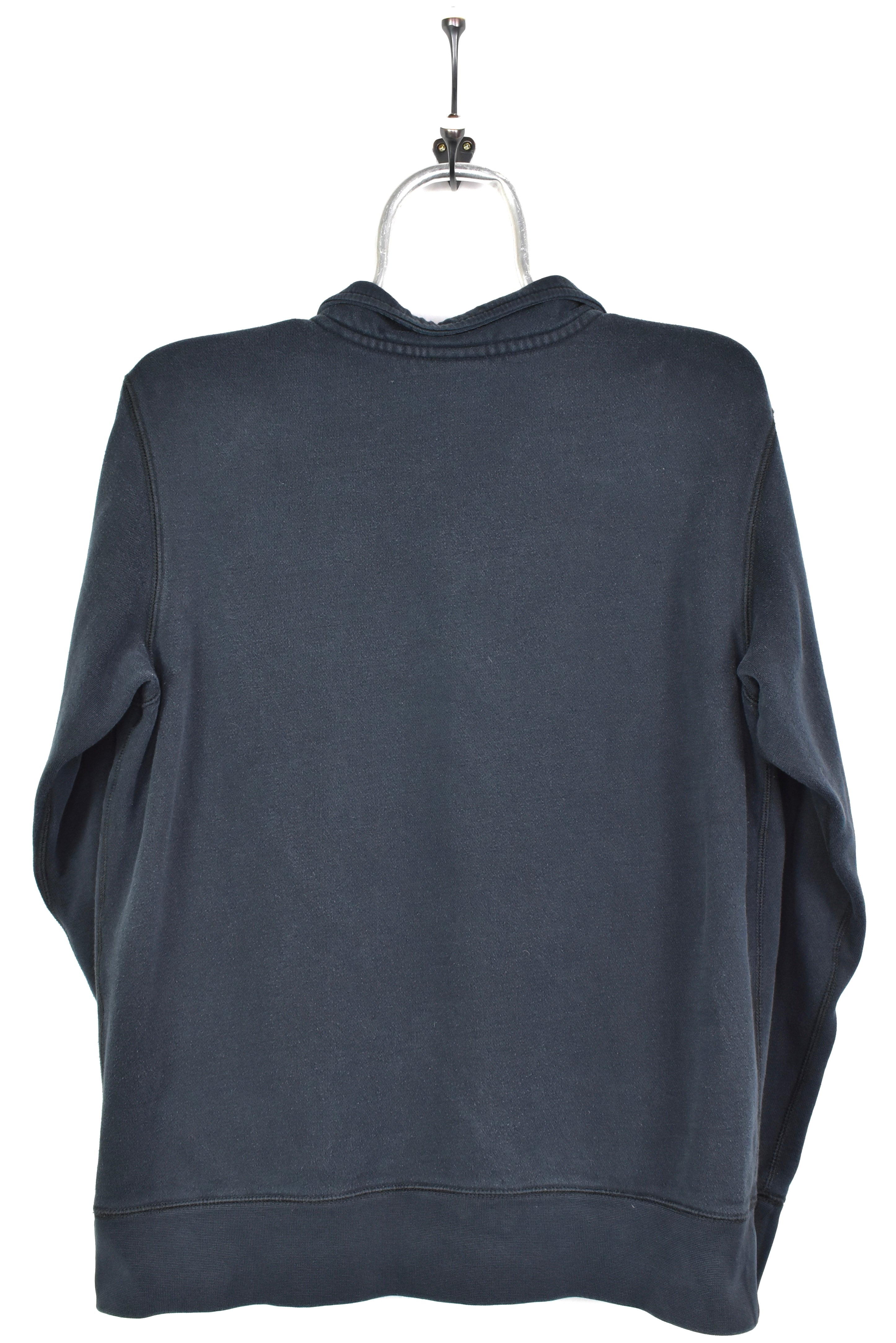 VINTAGE NIKE EMBROIDERED BLACK 1/4 ZIP SWEATSHIRT | SMALL NIKE