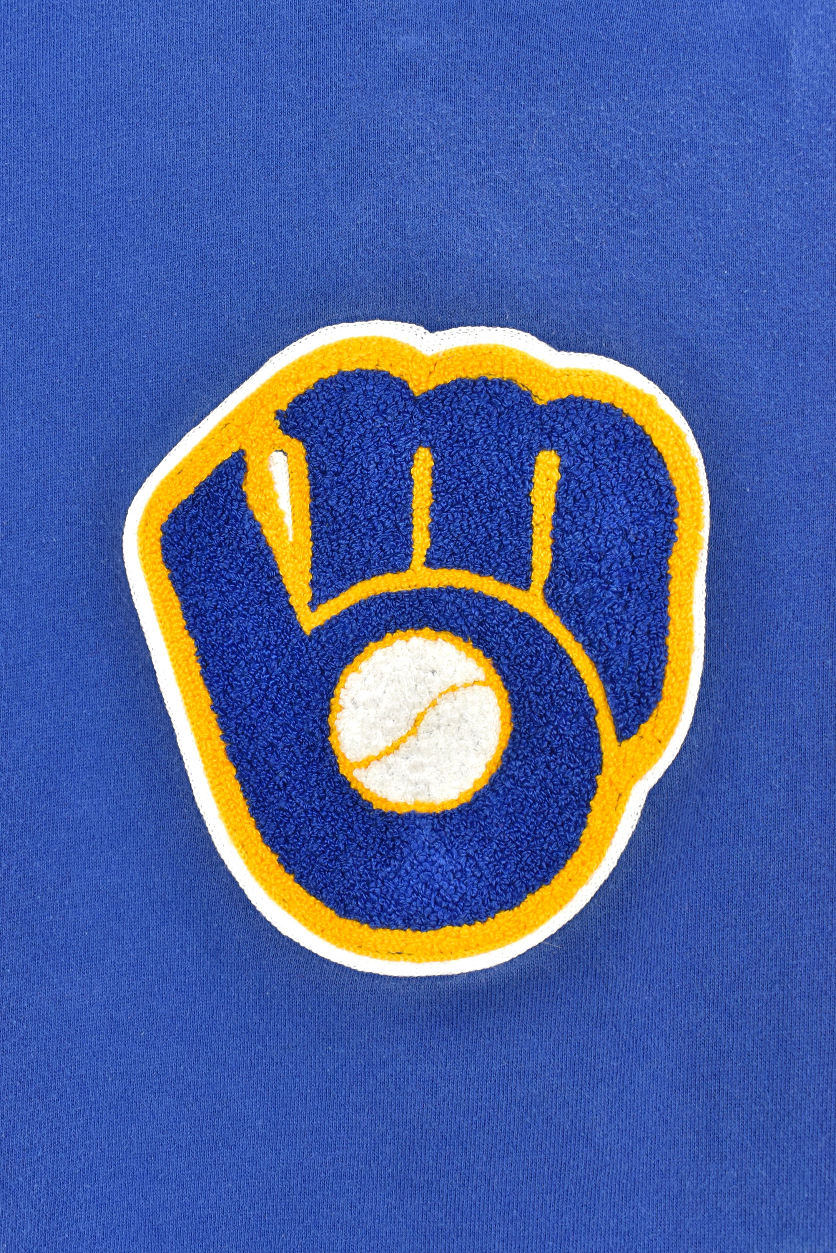 Vintage Milwaukee Brewers hoodie, MLB embroidered sweatshirt - large, blue PRO SPORT