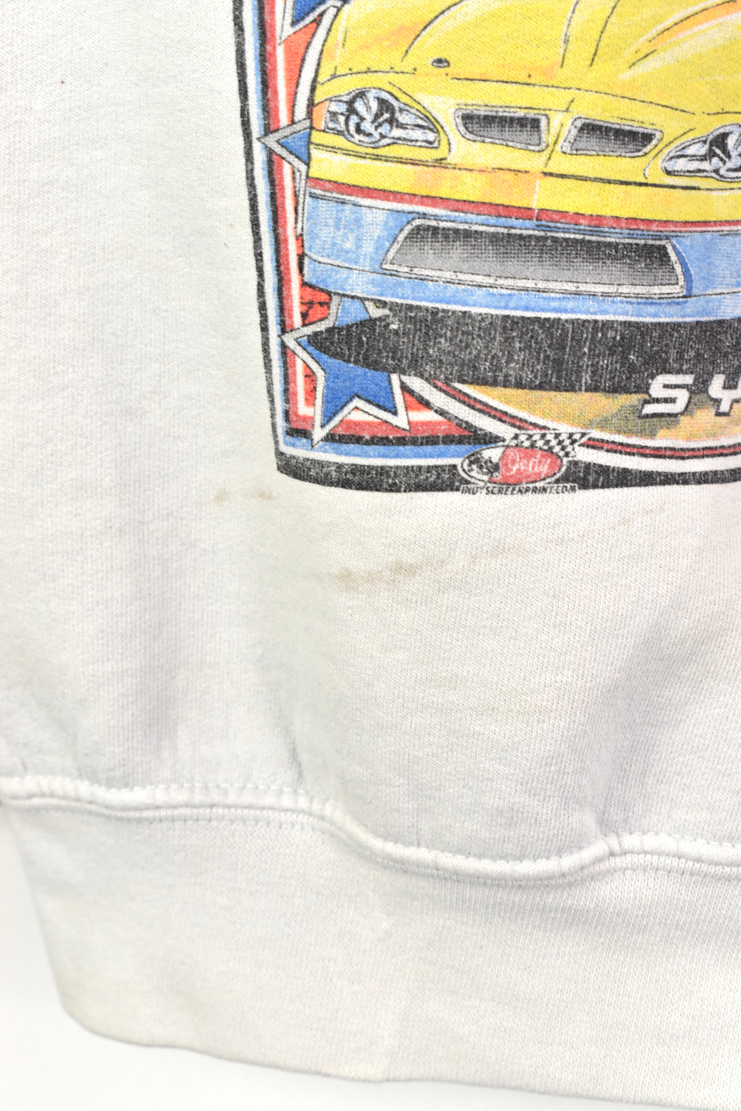 Vintage Super Dirt Series racing grey sweatshirt | Large NASCAR / RACING