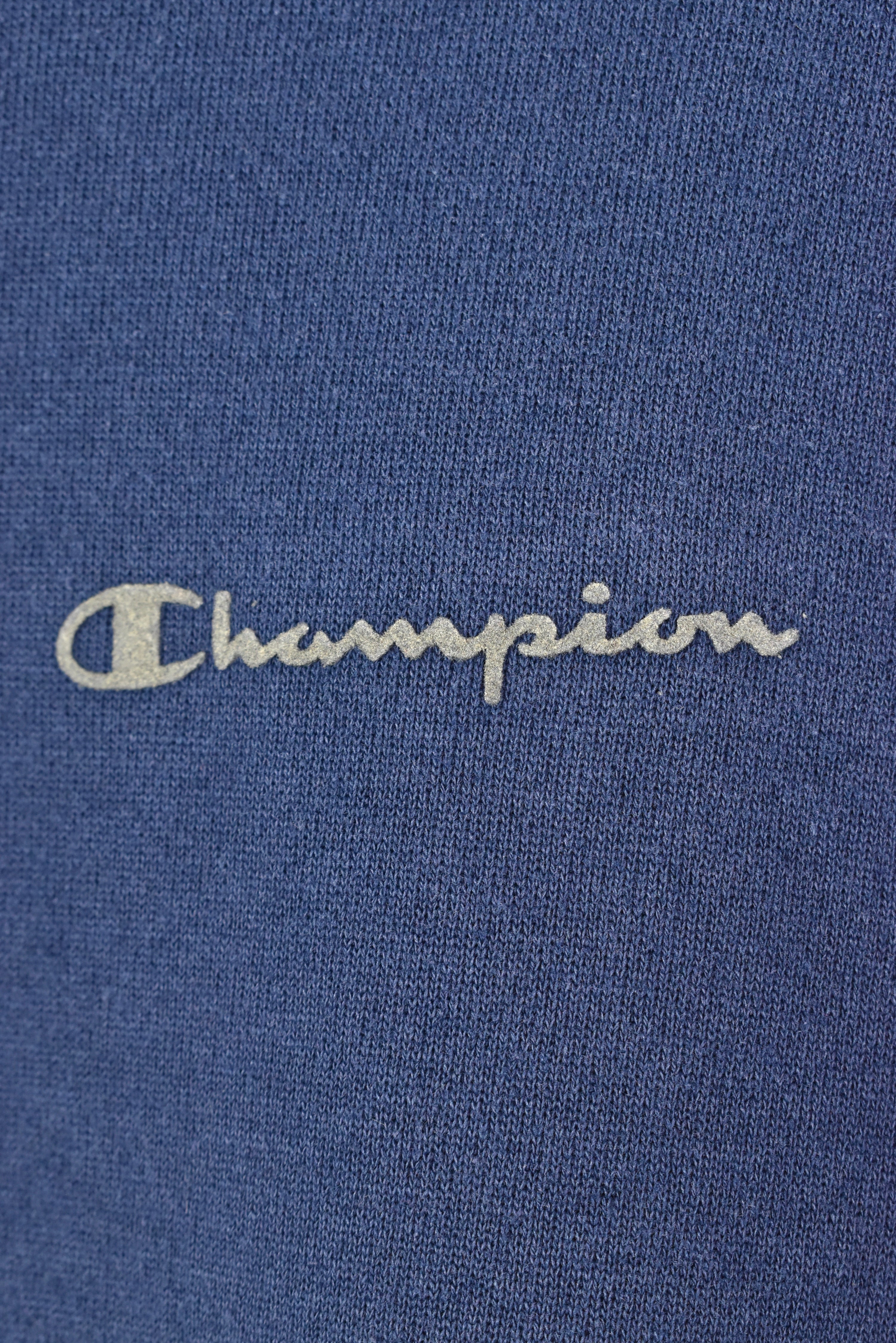 VINTAGE CHAMPION NAVY HOODIE | LARGE CHAMPION