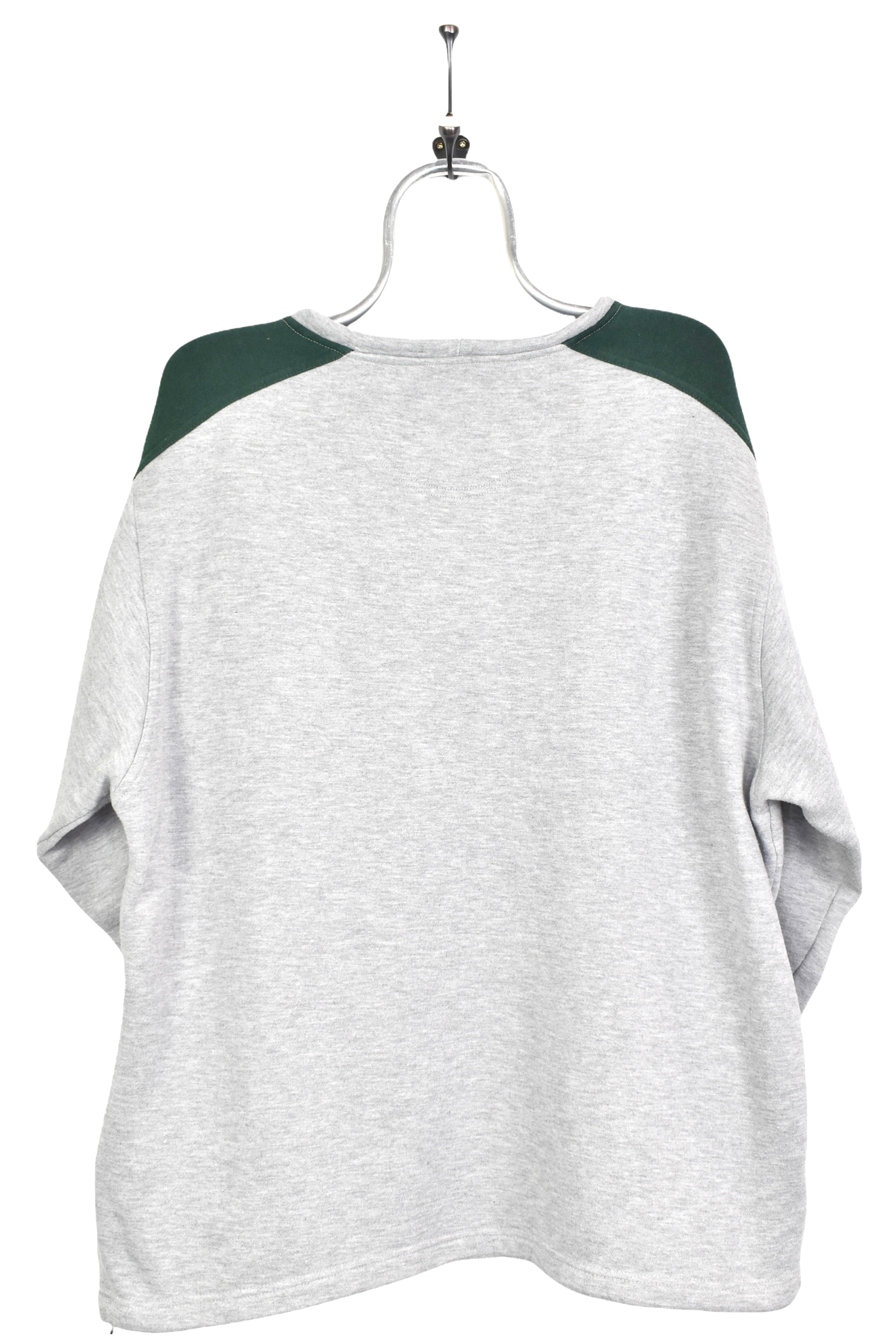 Vintage Green Bay Packers sweatshirt, NFL 1/4 zip embroidered sweater - XL, grey PRO SPORT