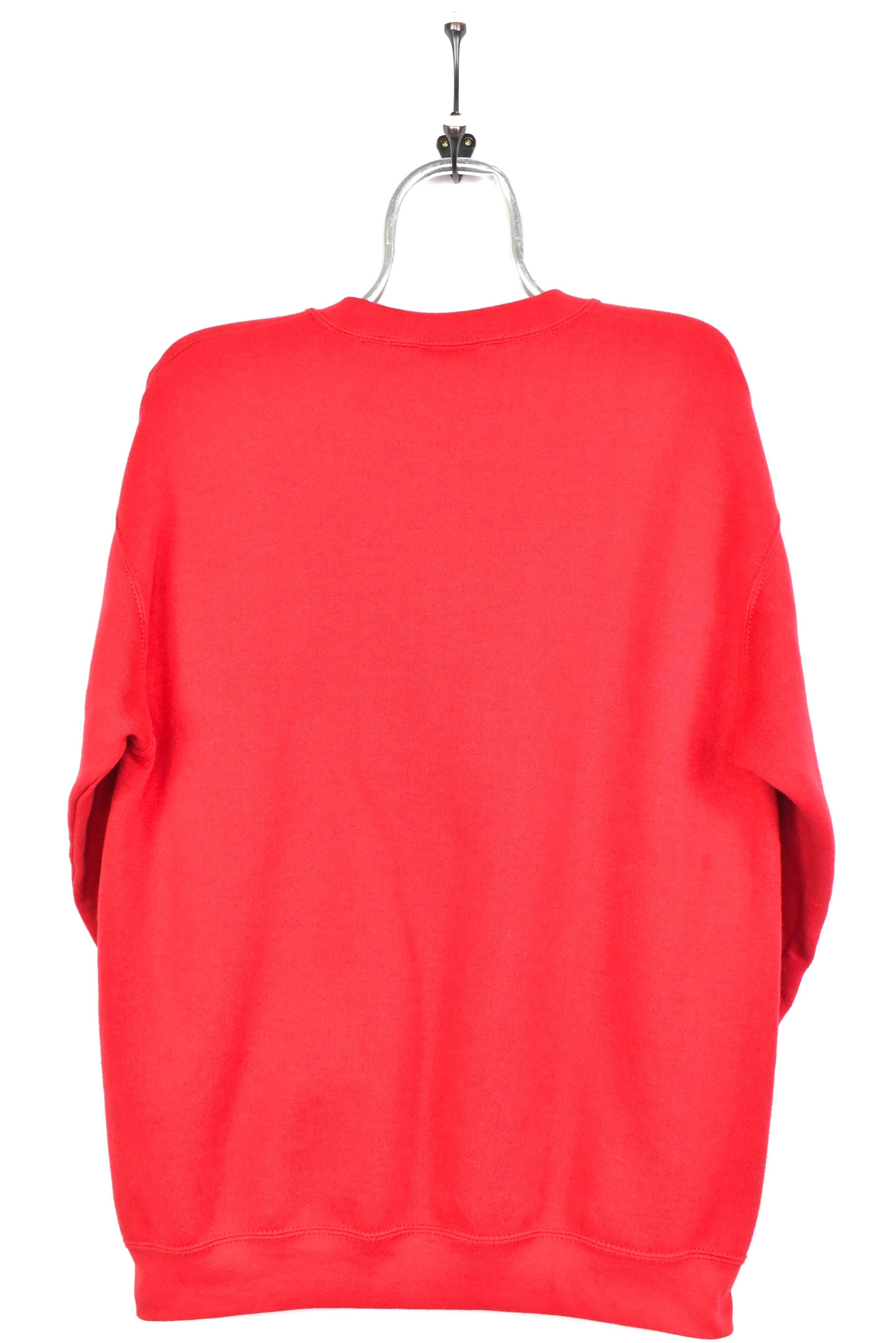 Vintage Wisconsin University sweatshirt, 2000 red embroidered crewneck - AU Large COLLEGE