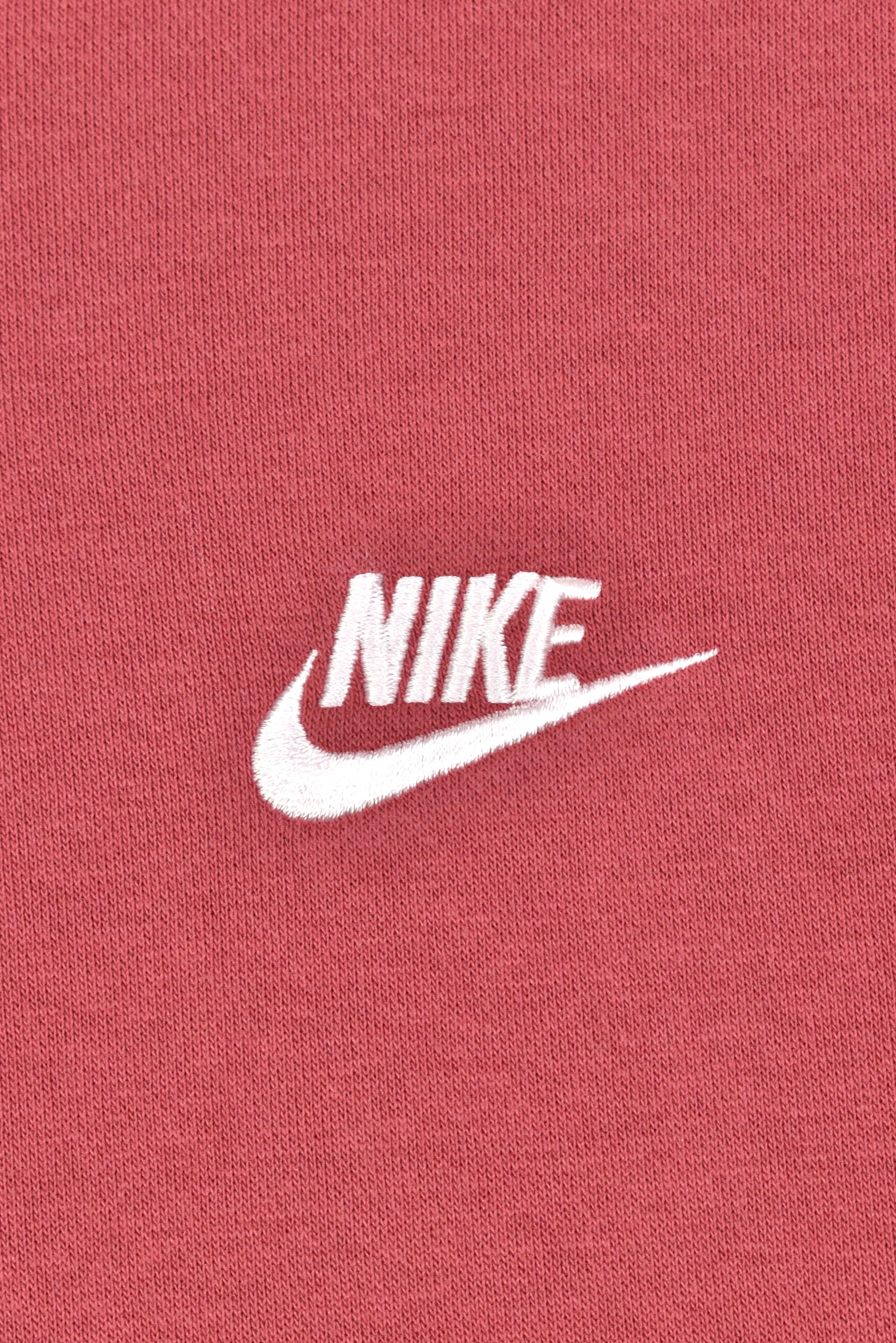 Vintage Nike embroidered burgundy hoodie | XL NIKE
