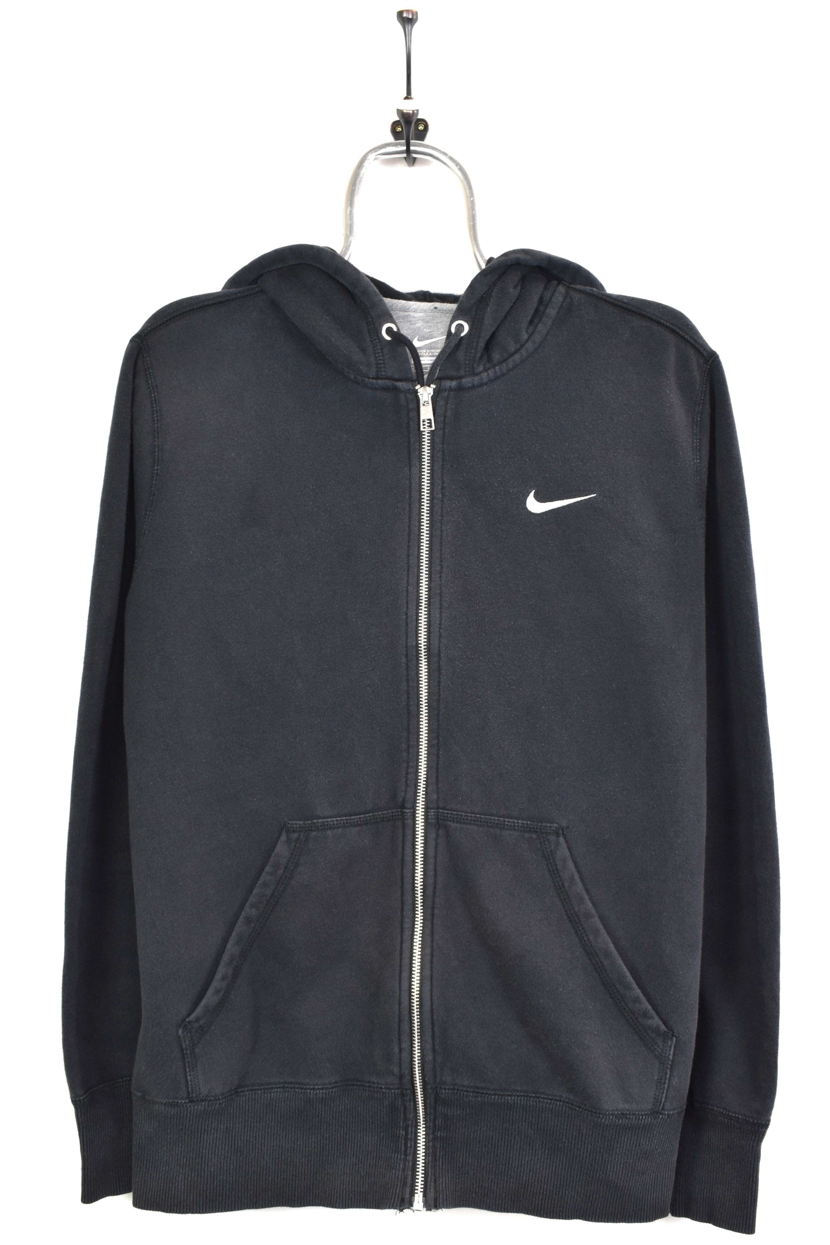 Vintage Nike hoodie, long sleeve embroidered sweatshirt - medium, black NIKE