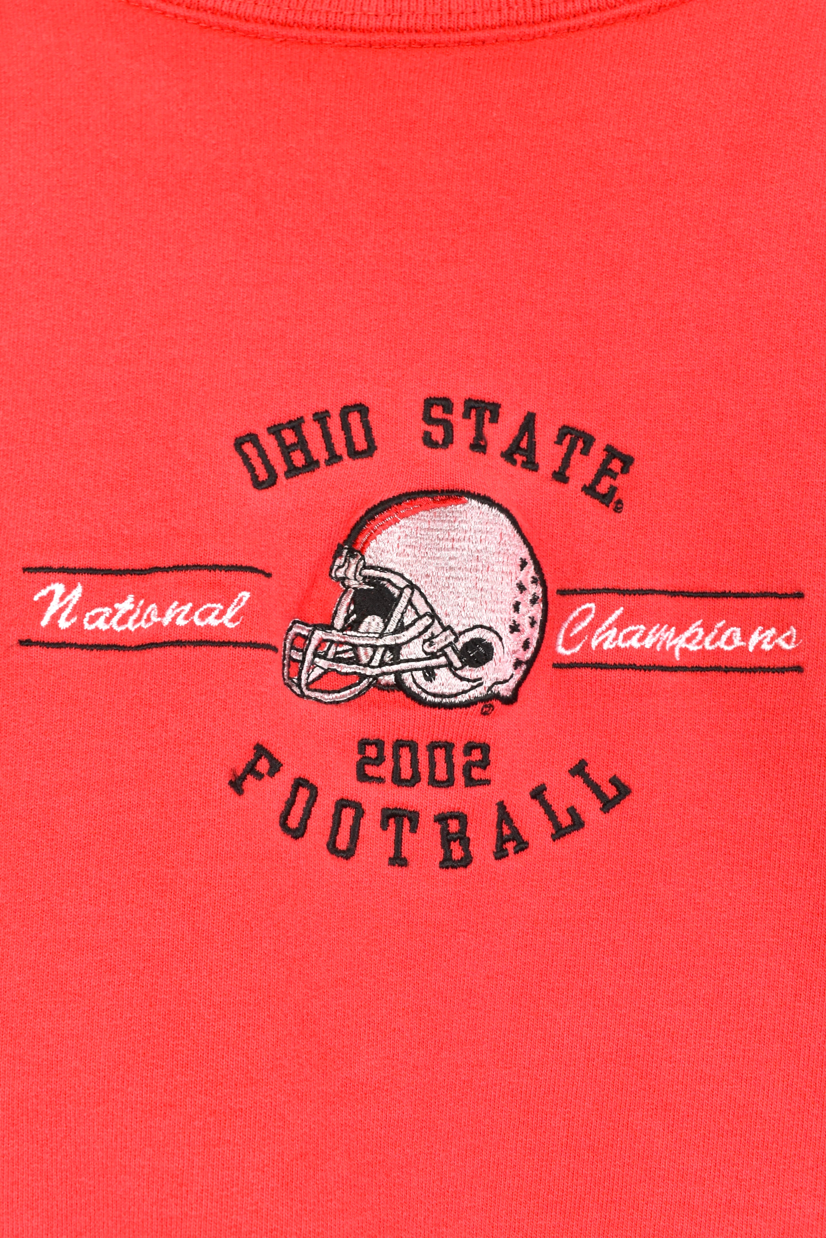 Vintage Ohio State University sweatshirt, 2002 Buckeyes embroidered crewneck - XXL, red COLLEGE