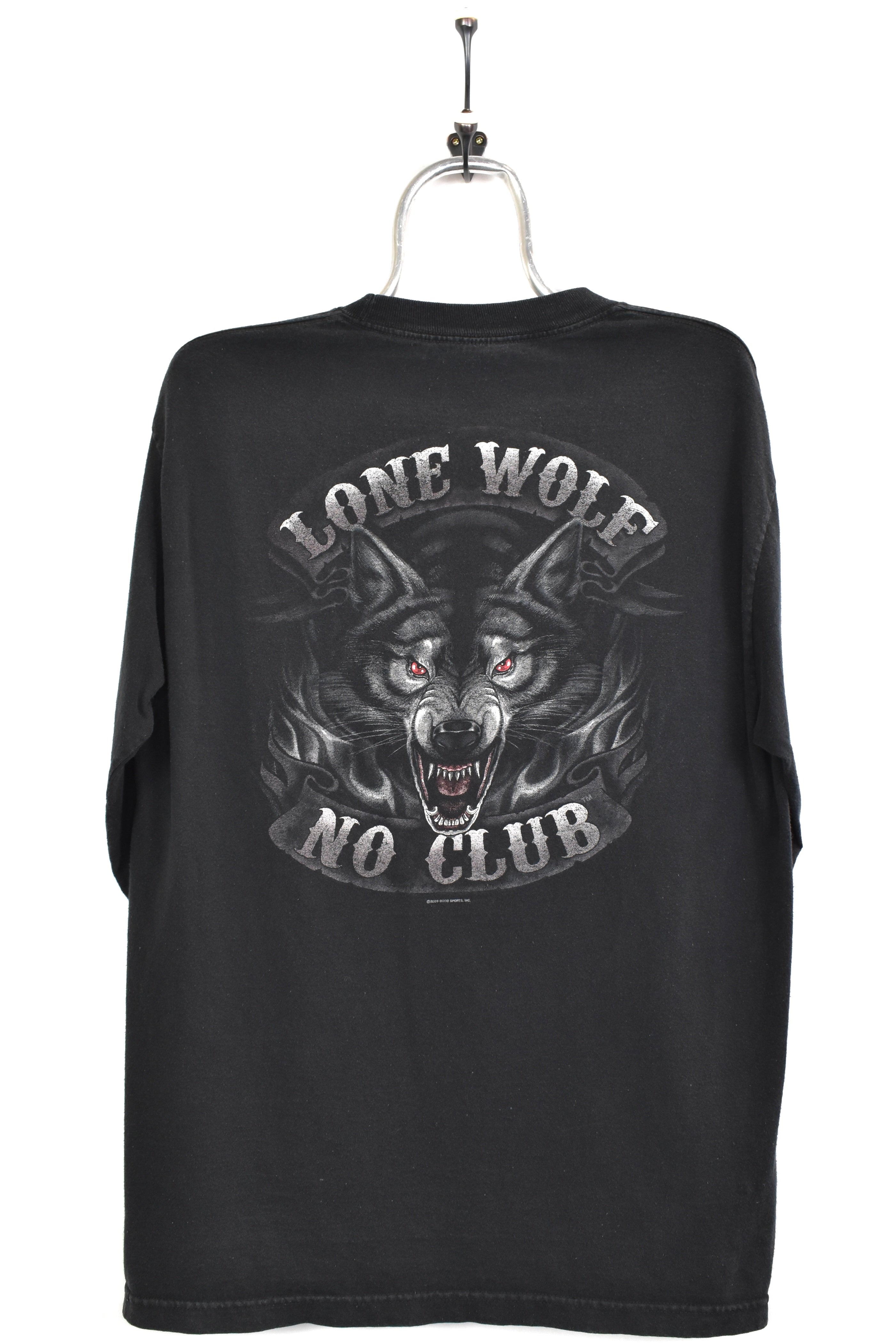 Modern 2009 wolf graphic long sleeve black t-shirt | Large OTHER