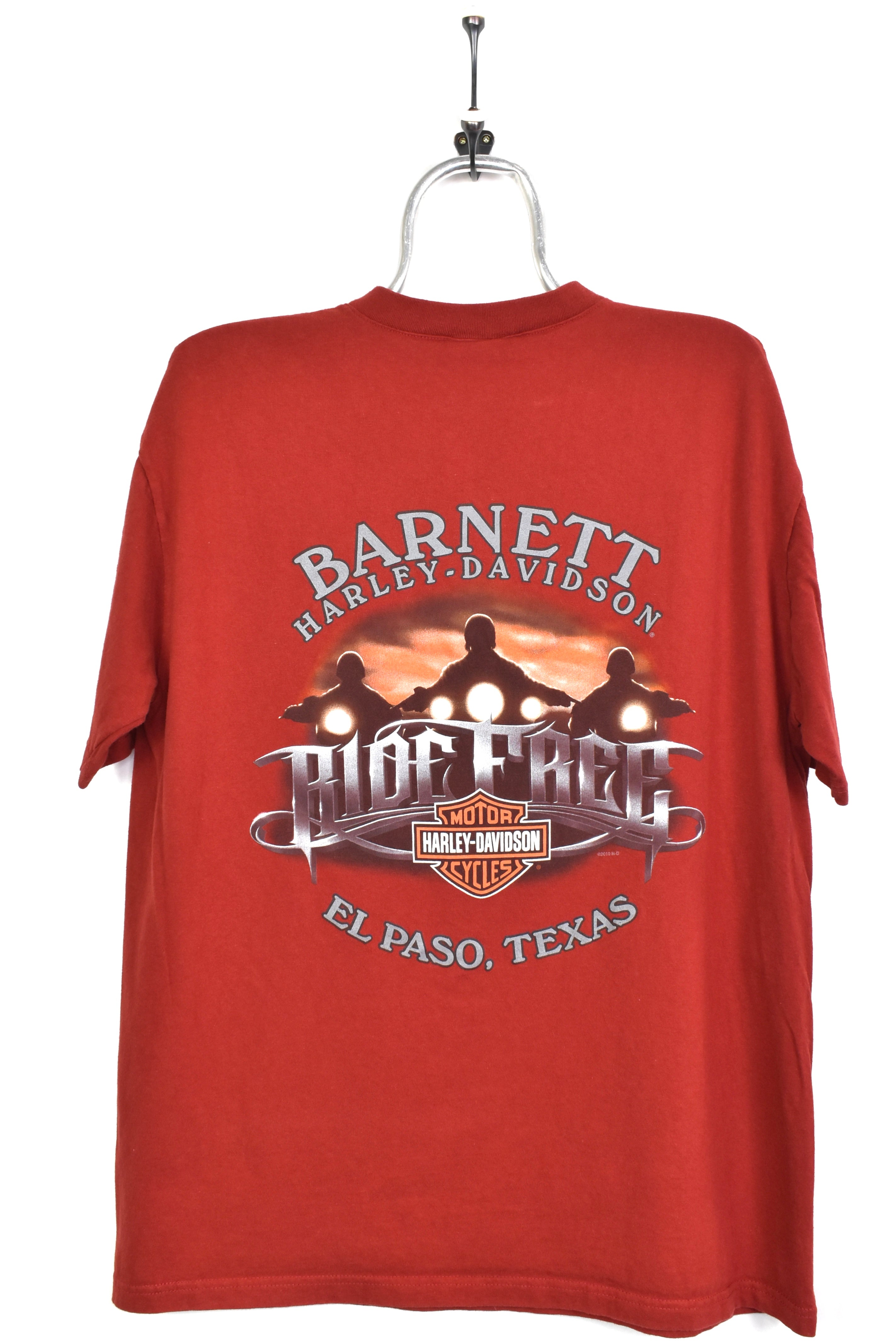 Modern 2010 Harley Davidson Burgundy t-shirt | Large HARLEY DAVIDSON