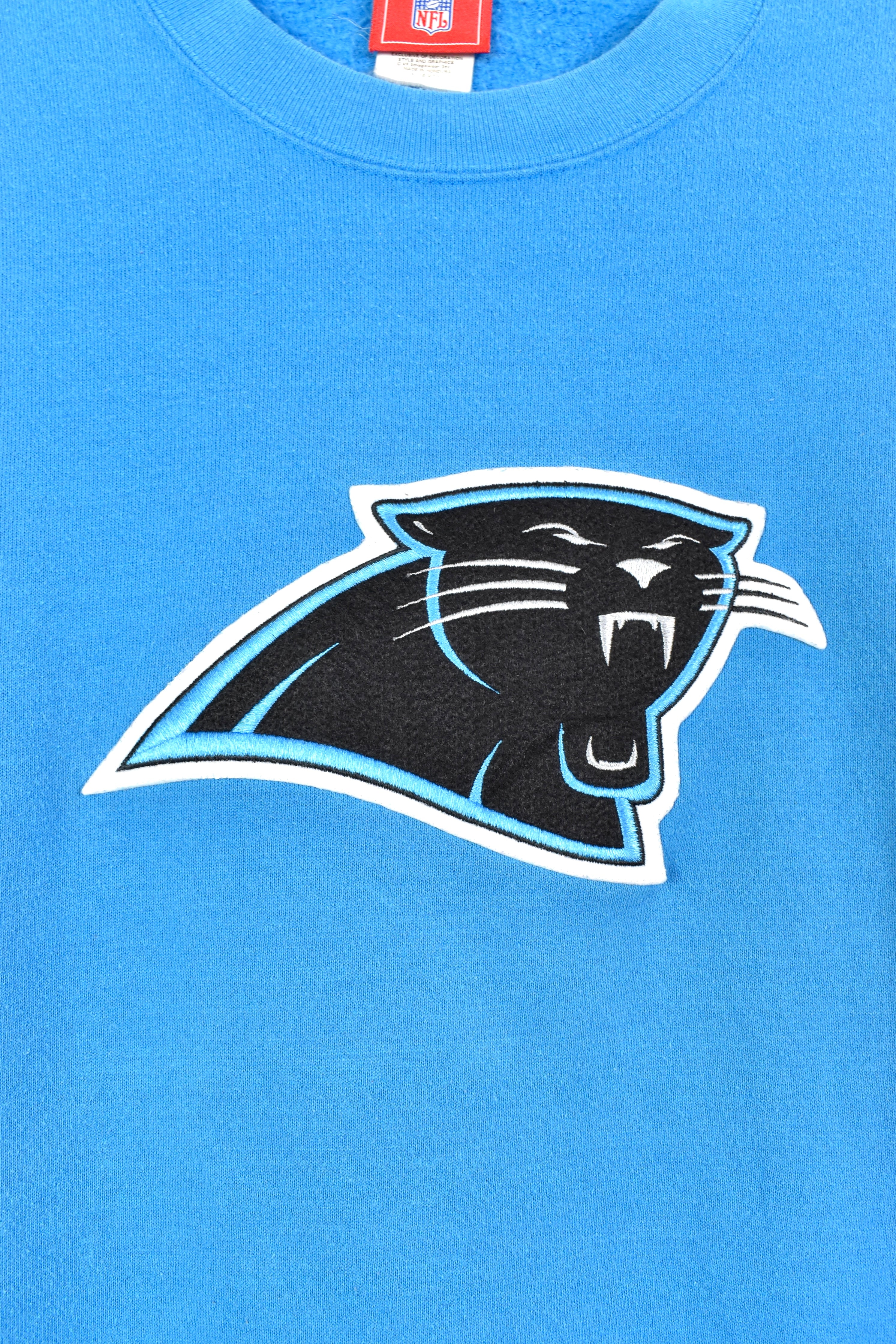 Vintage Carolina Panthers sweatshirt, NFL embroidered crewneck - XL, blue PRO SPORT