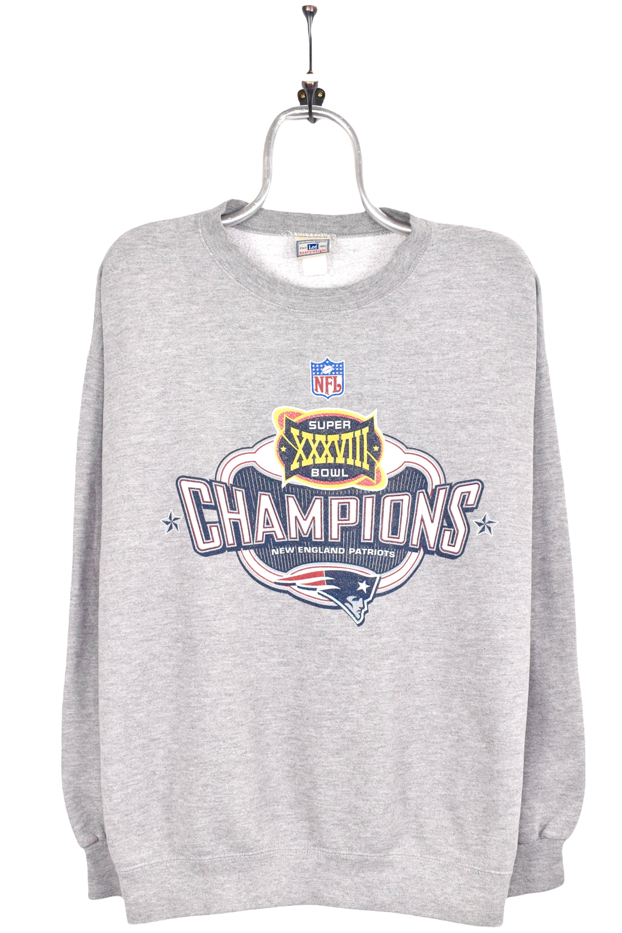 New England Patriots Vintage AFL NFL Crewneck Sweatshirt Ash / XL