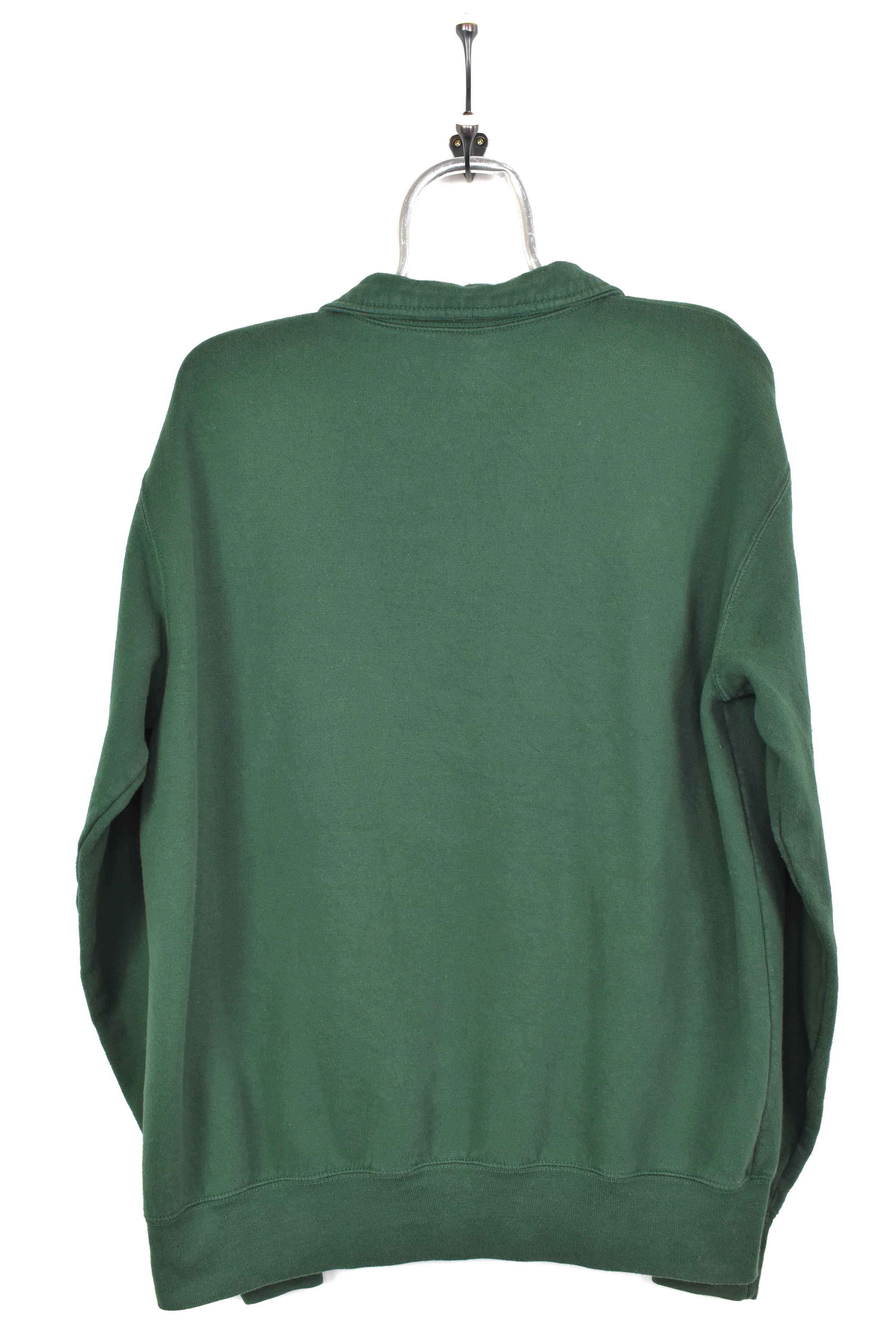 VINTAGE MIAMI UNIVERSITY GREEN 1/4 ZIP SWEATSHIRT | LARGE COLLEGE