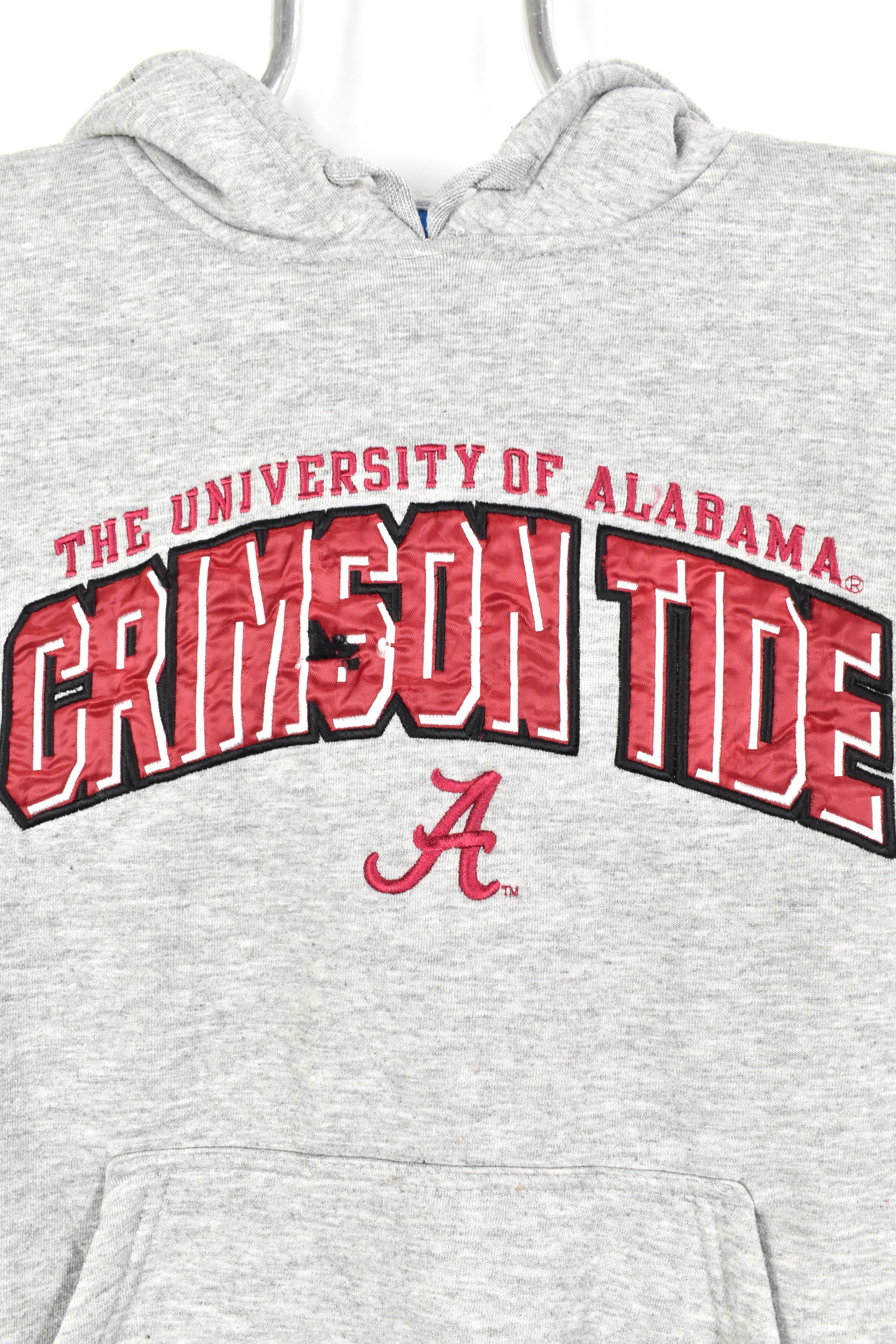 Vintage University of Alabama hoodie, pullover embroidered sweatshirt - small, grey COLLEGE