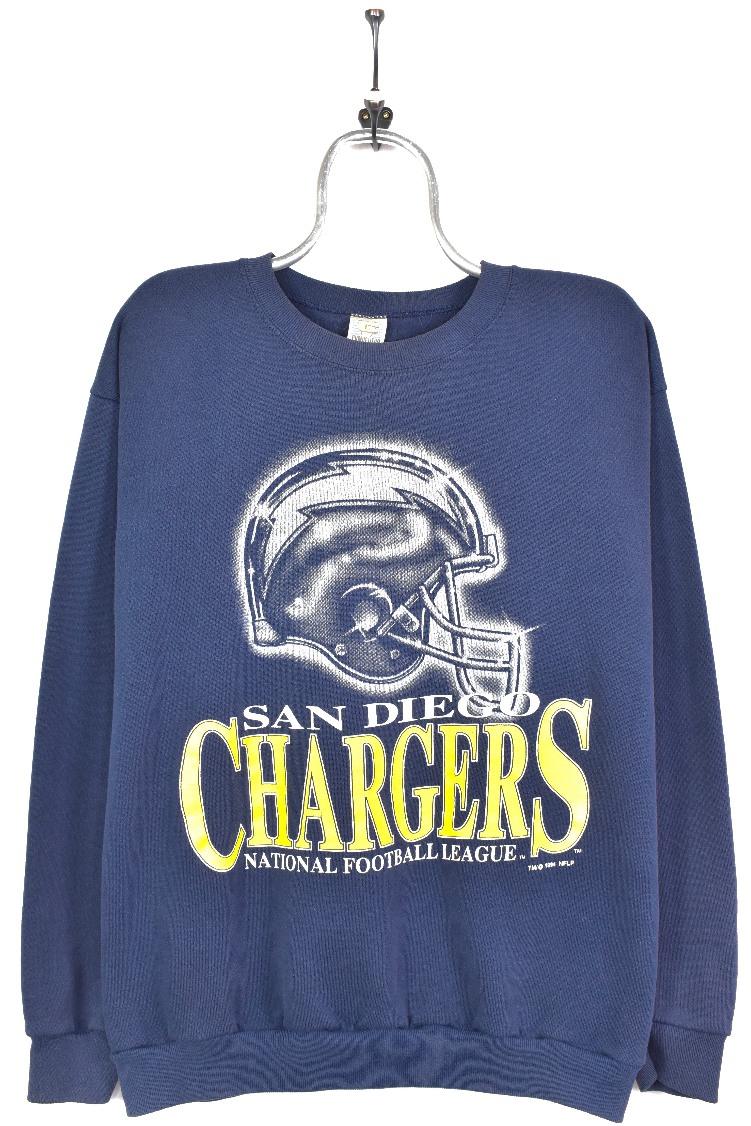 VINTAGE 1994 NFL SAN DIEGO CHARGERS NAVY SWEATSHIRT | LARGE PRO SPORT