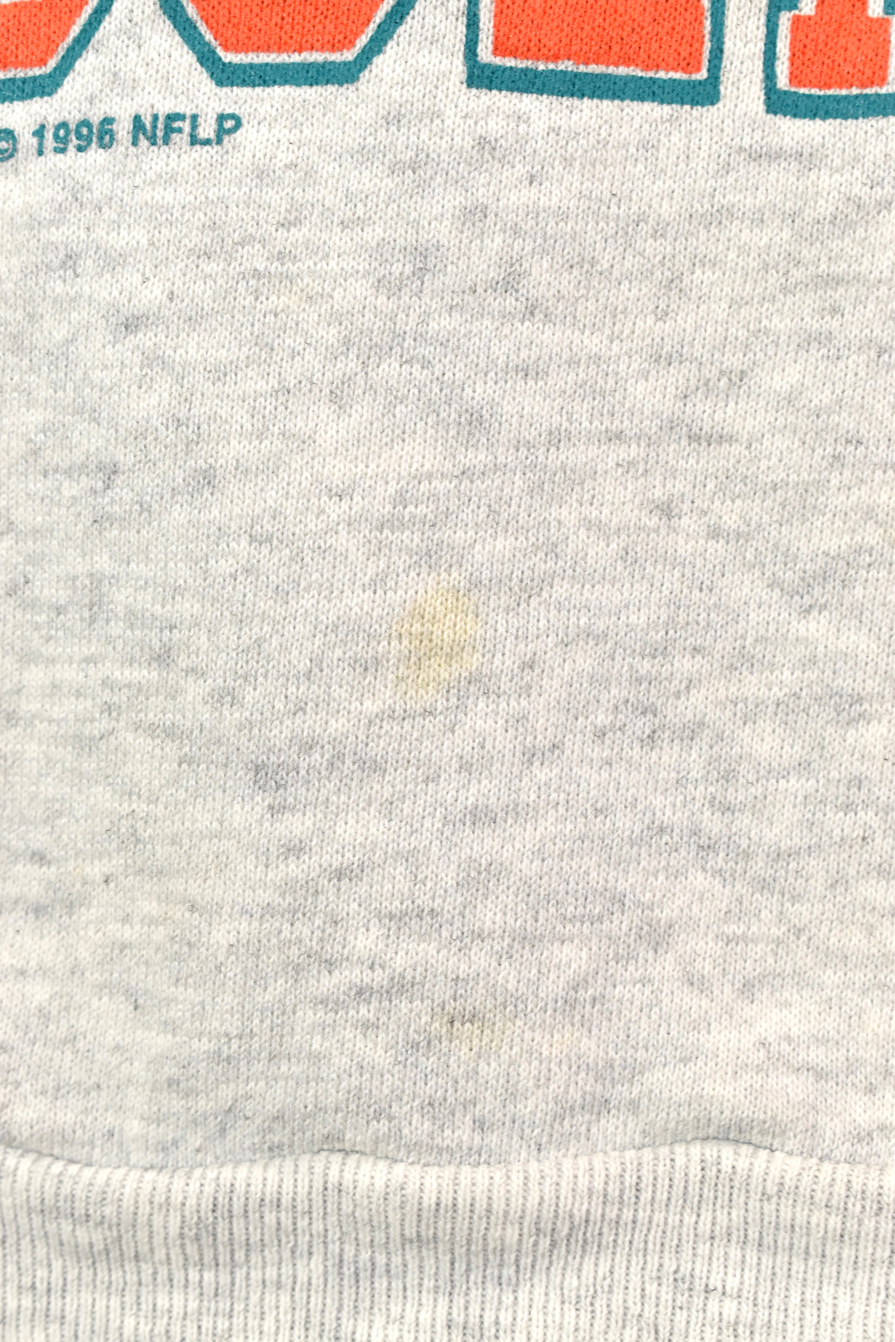 Vintage 1996 NFL Miami Dolphins grey sweatshirt | Medium PRO SPORT